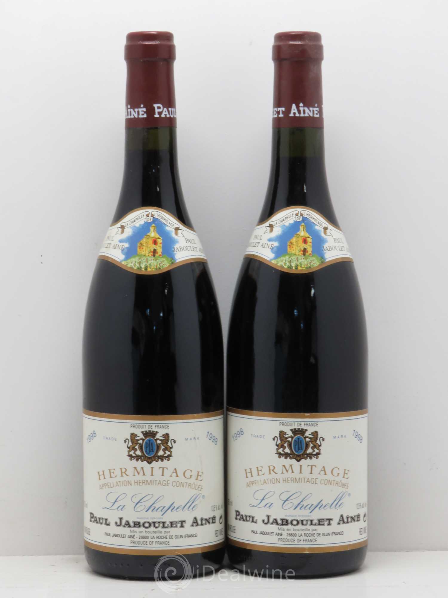Hermitage La Chapelle Paul Jaboulet Ainé 1998 - Lot de 2 bouteilles - 0
