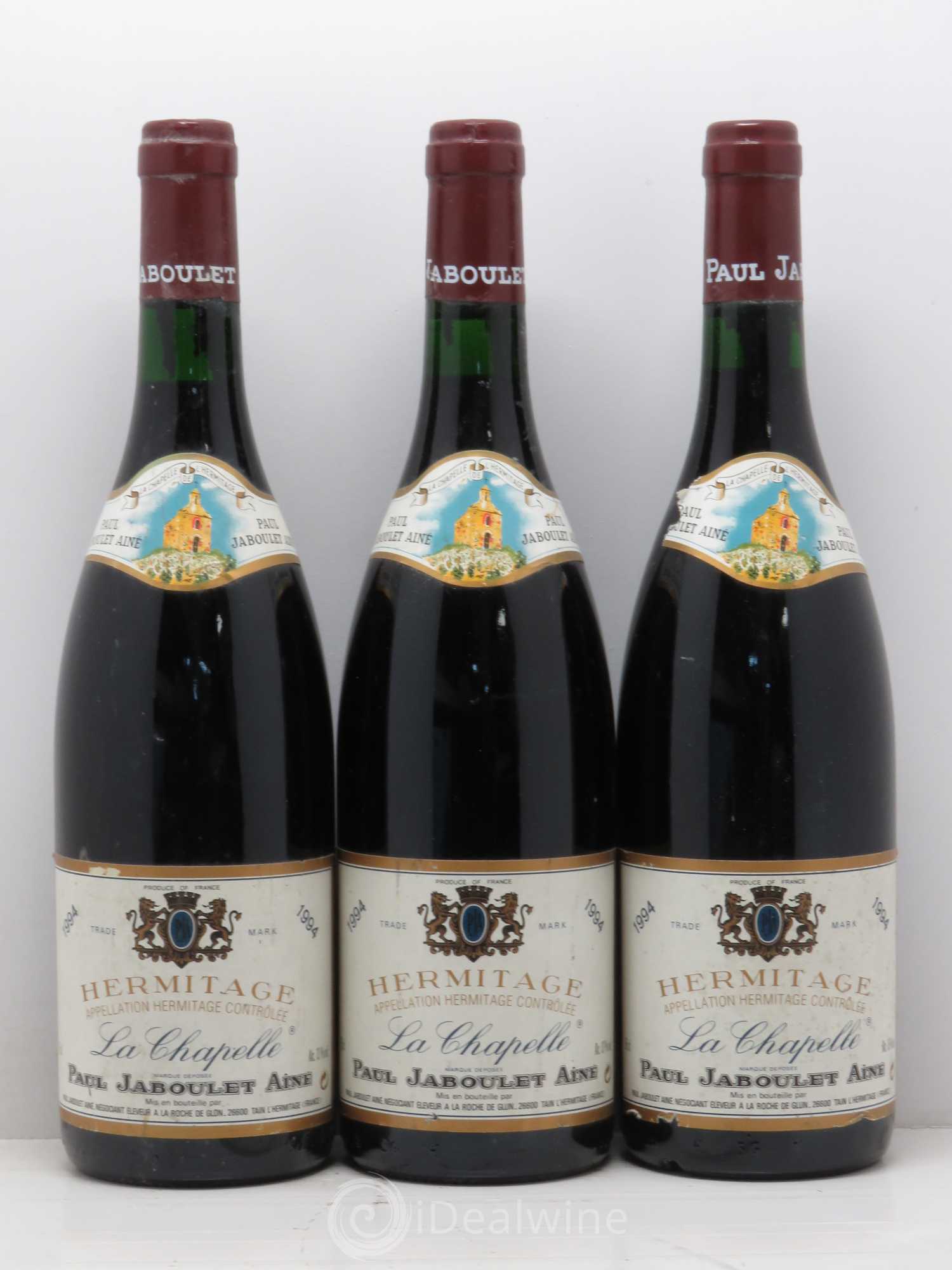 Hermitage La Chapelle Paul Jaboulet Ainé 1994 - Lot de 3 bouteilles - 0