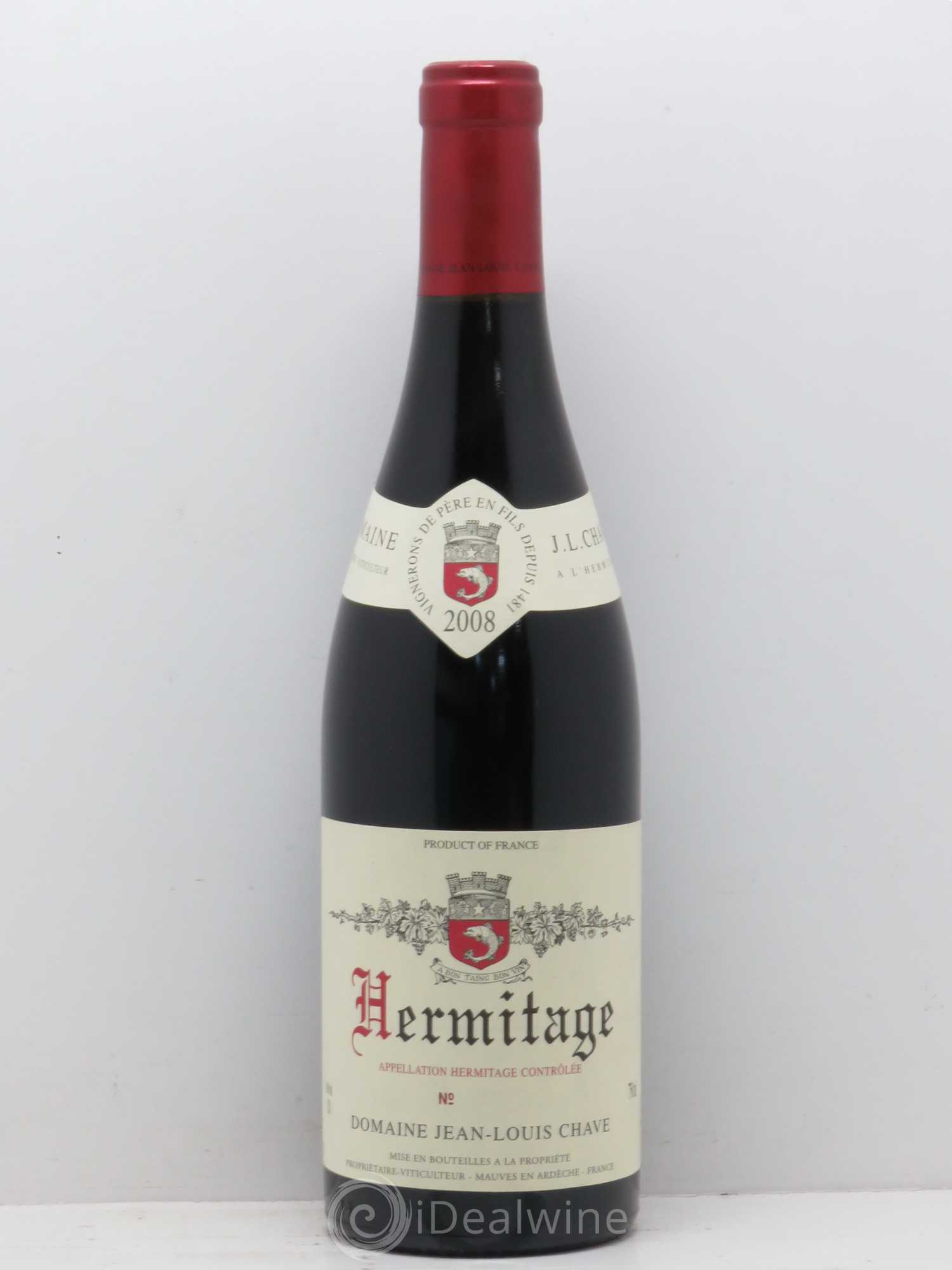 Hermitage Jean-Louis Chave 2008 - Lot de 1 bouteille - 0