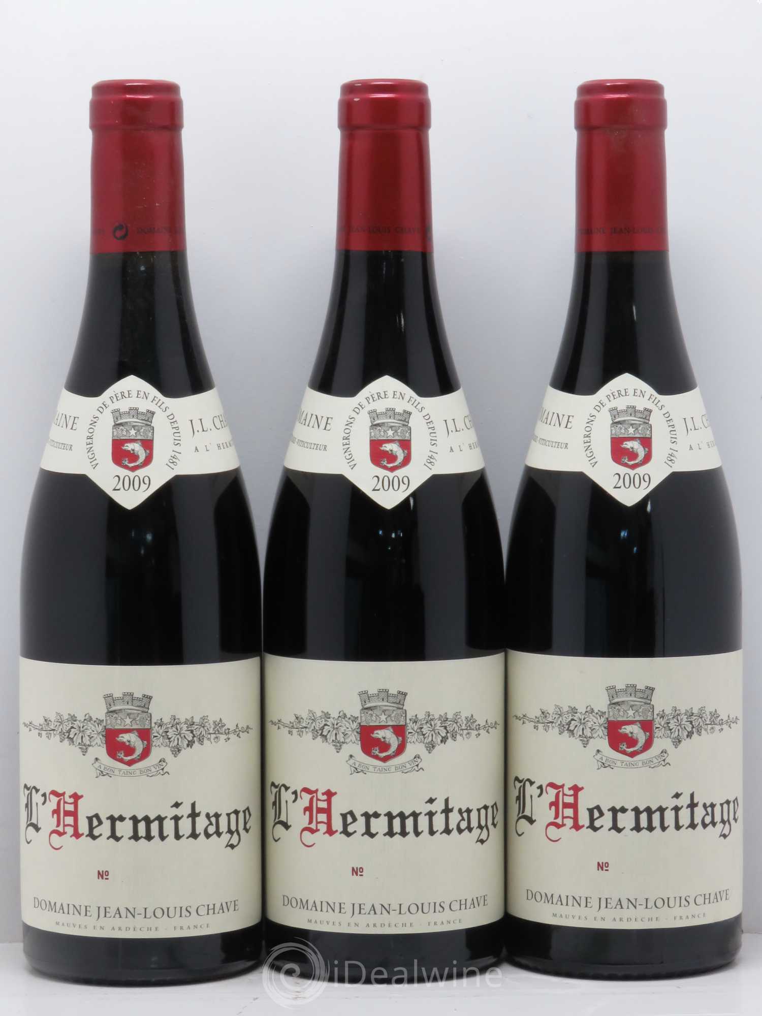 Hermitage Jean-Louis Chave 2009 - Lot de 3 bouteilles - 0