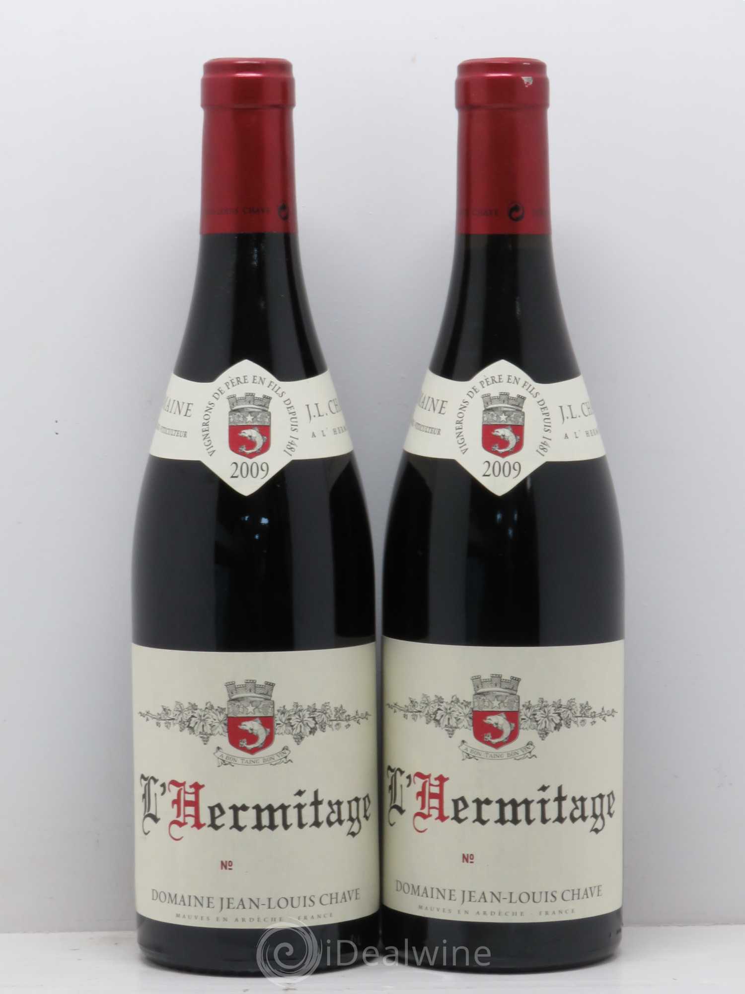 Hermitage Jean-Louis Chave 2009 - Lot de 2 bouteilles - 0