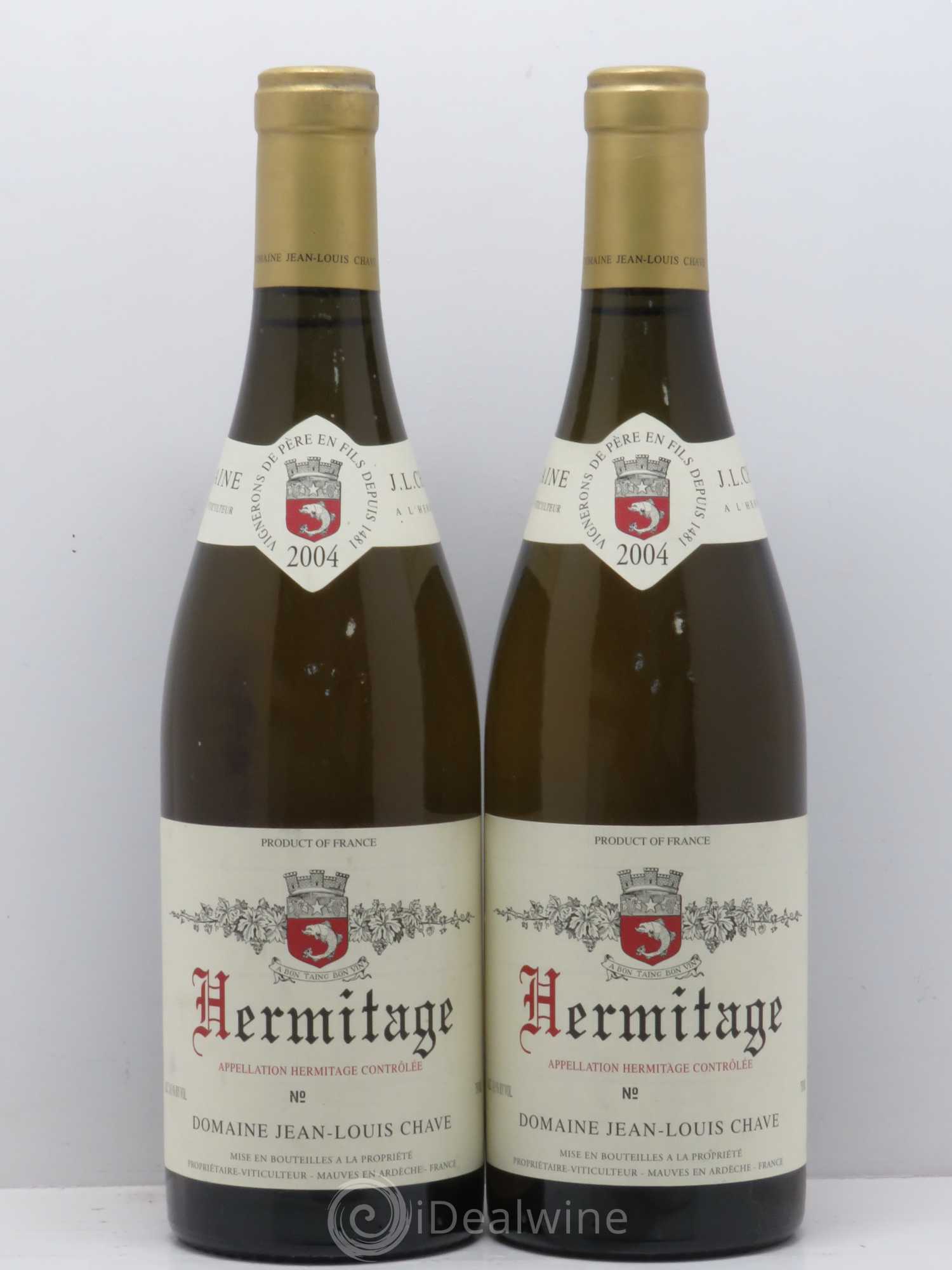Hermitage Jean-Louis Chave 2004 - Lot de 2 bouteilles - 0