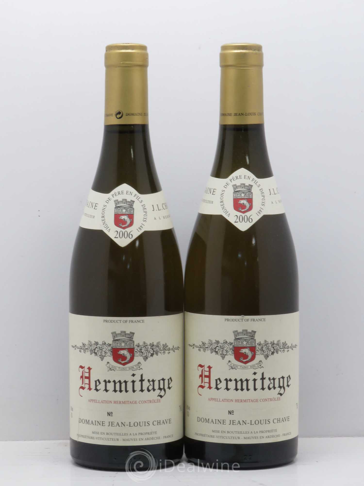 Hermitage Jean-Louis Chave 2006 - Lot de 2 bouteilles - 0