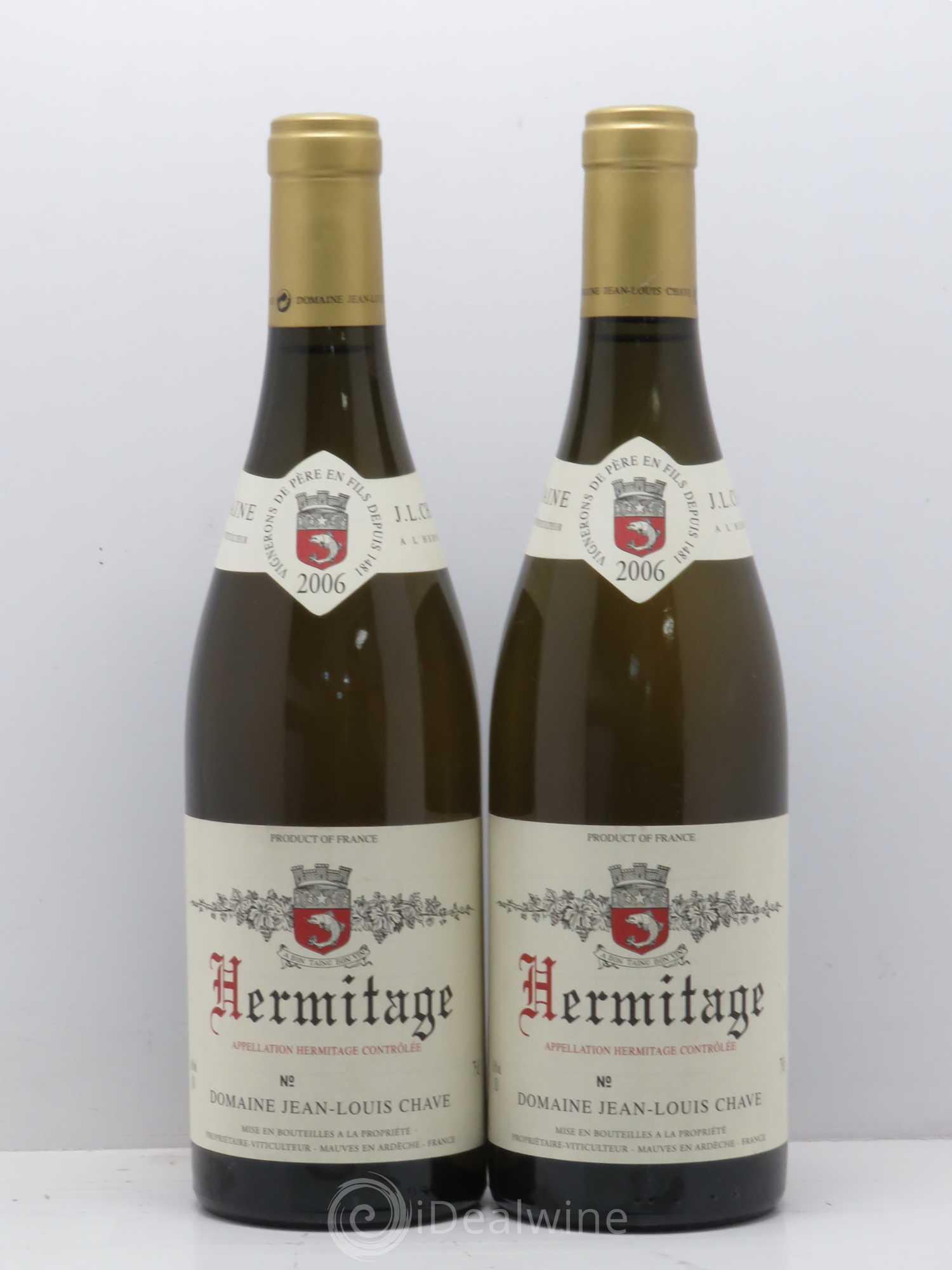Hermitage Jean-Louis Chave 2006 - Lot de 2 bouteilles - 0
