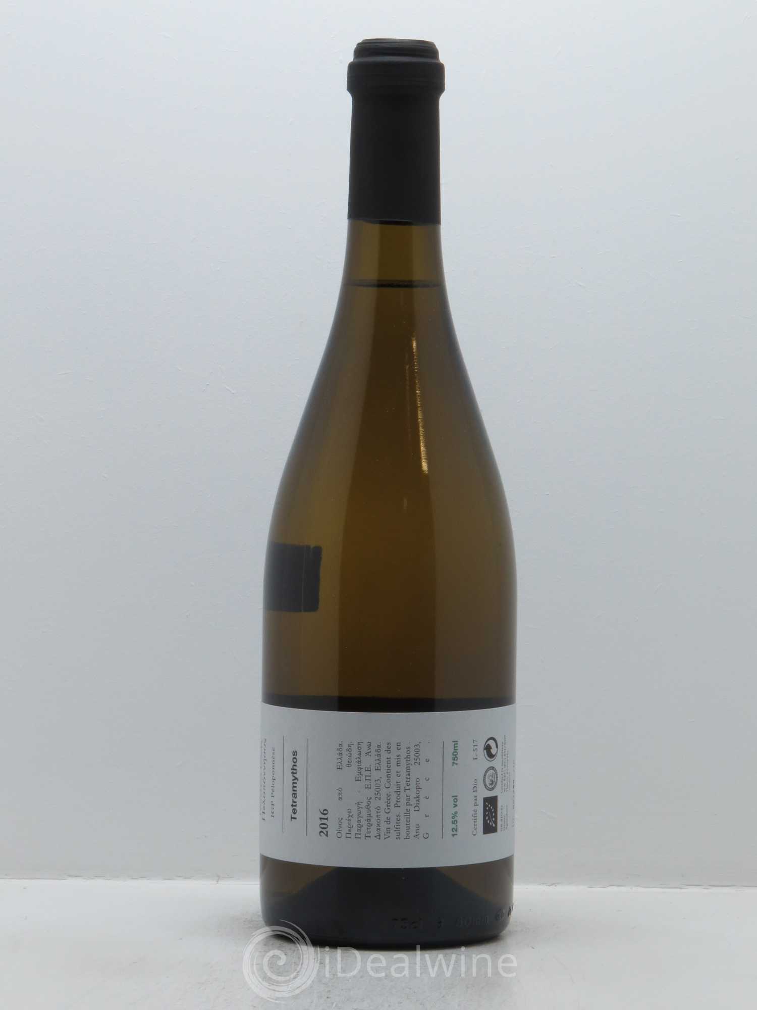 IGP Peloponèse Tetramytos Muscat blanc sec 2016 - Lot de 1 bouteille - 1