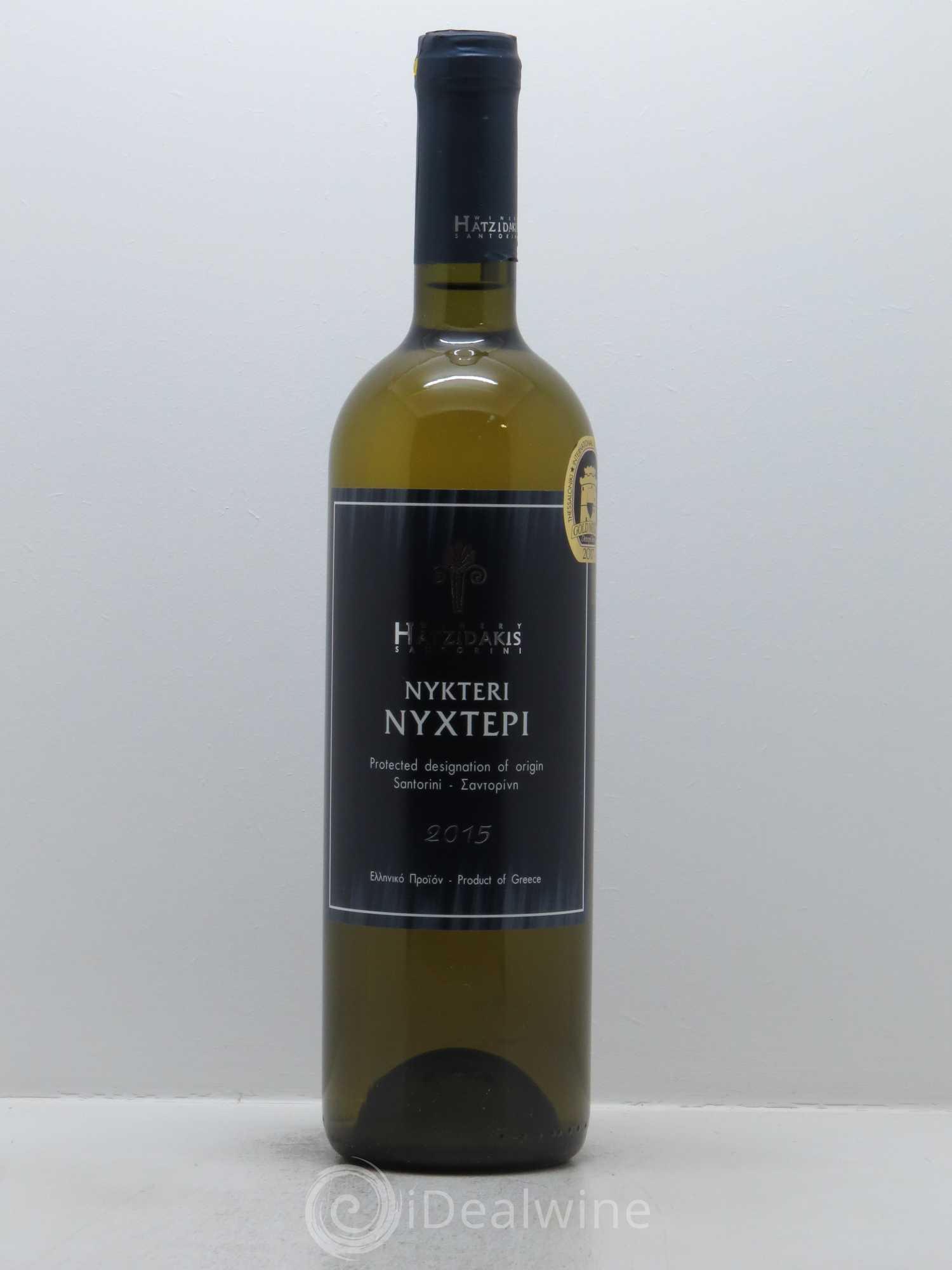 Santorini Hatzidakis Nykteri 2015 - Lot de 1 bouteille - 0