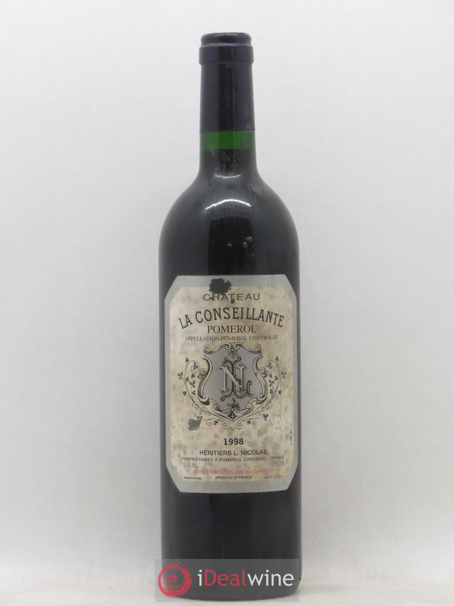 Château la Conseillante 1998 - Lot de 1 bouteille - 0