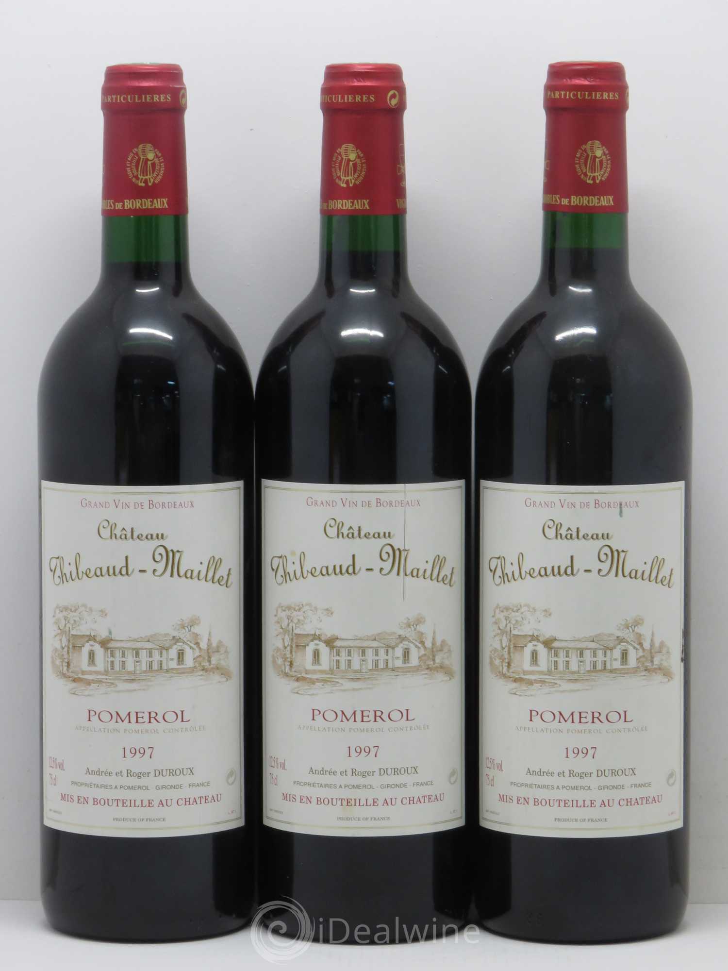 Pomerol Château thiébaud Maillet 1997 - Posten von 6 Flaschen - 2