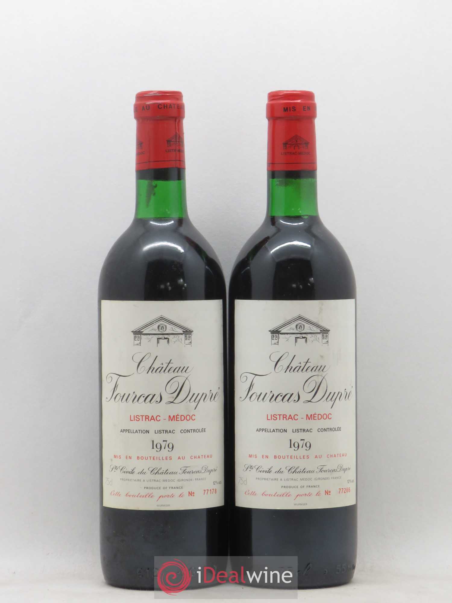 Château Fourcas Dupré 1979 - Lot de 2 bouteilles - 0