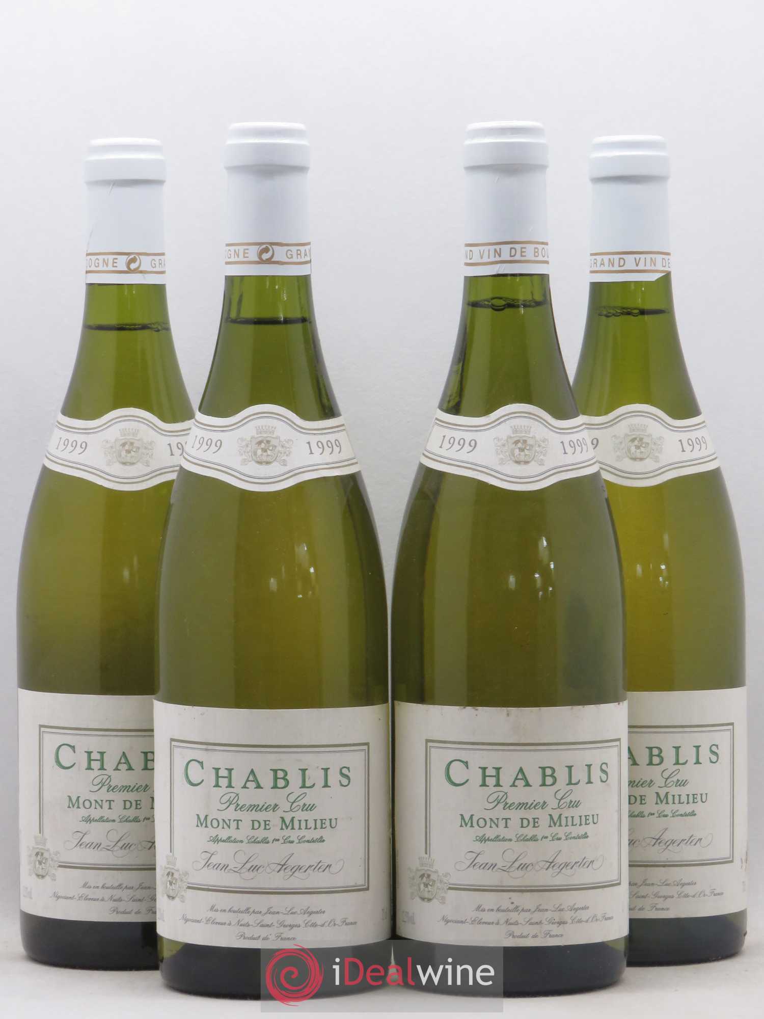 Chablis 1er Cru Mont De Milieu Aegerter 1999 - Posten von 4 Flaschen - 0