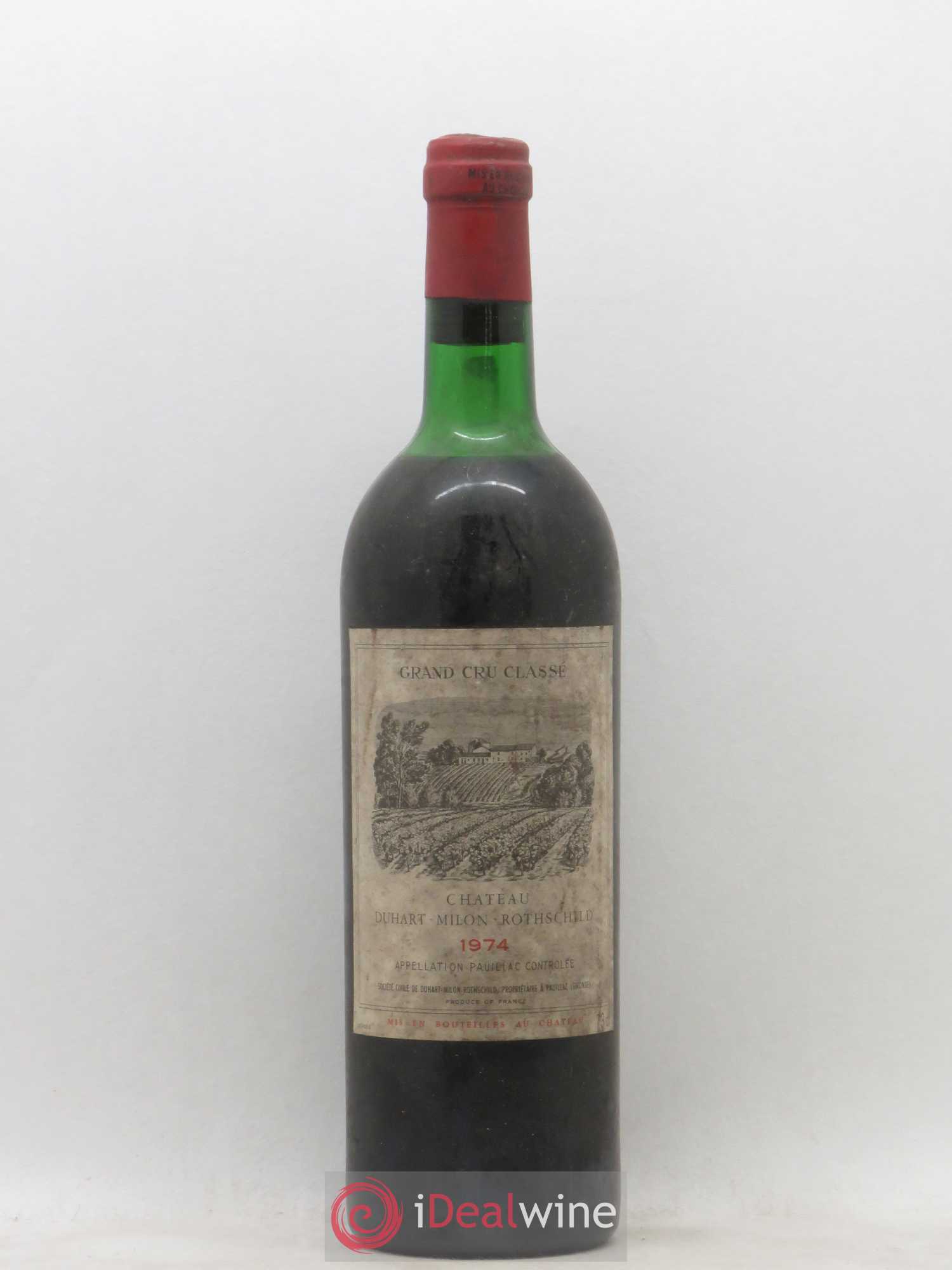 Château Duhart-Milon 4ème Grand Cru Classé 1974 - Lotto di 1 bottiglia - 0