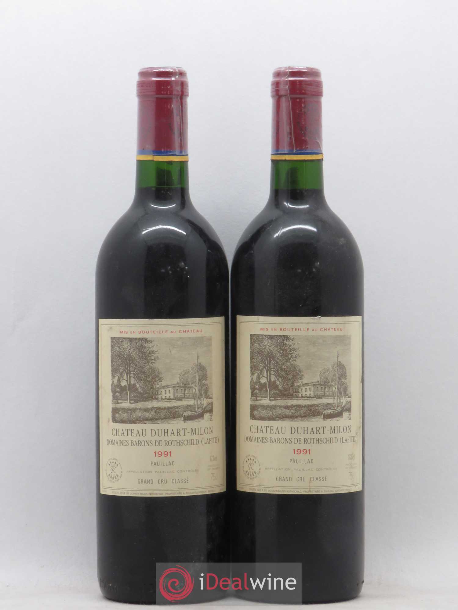 Château Duhart-Milon 4ème Grand Cru Classé 1991 - Lot de 2 bouteilles - 0