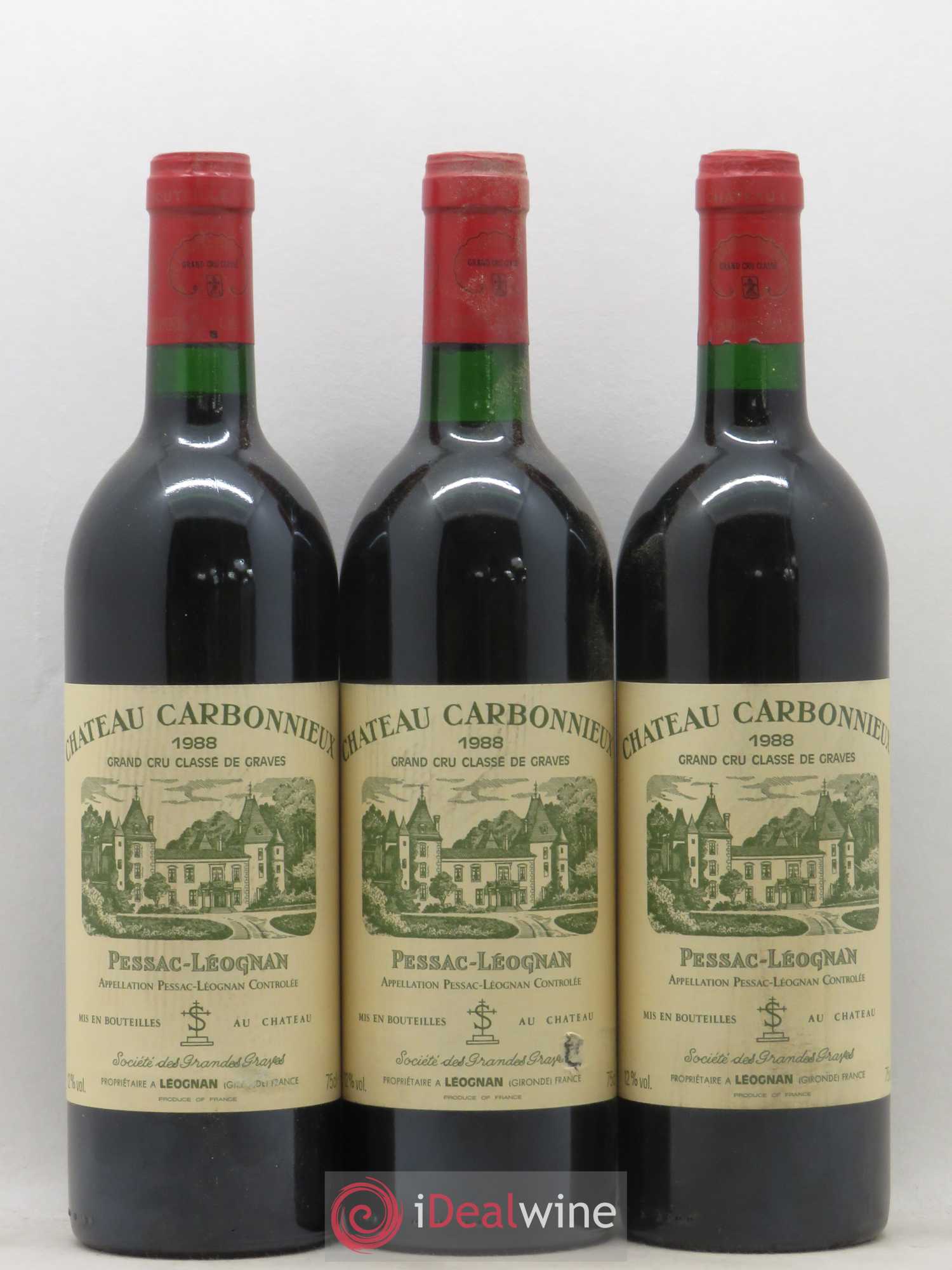 Château Carbonnieux Cru Classé de Graves 1988 - Lot de 12 bouteilles - 2