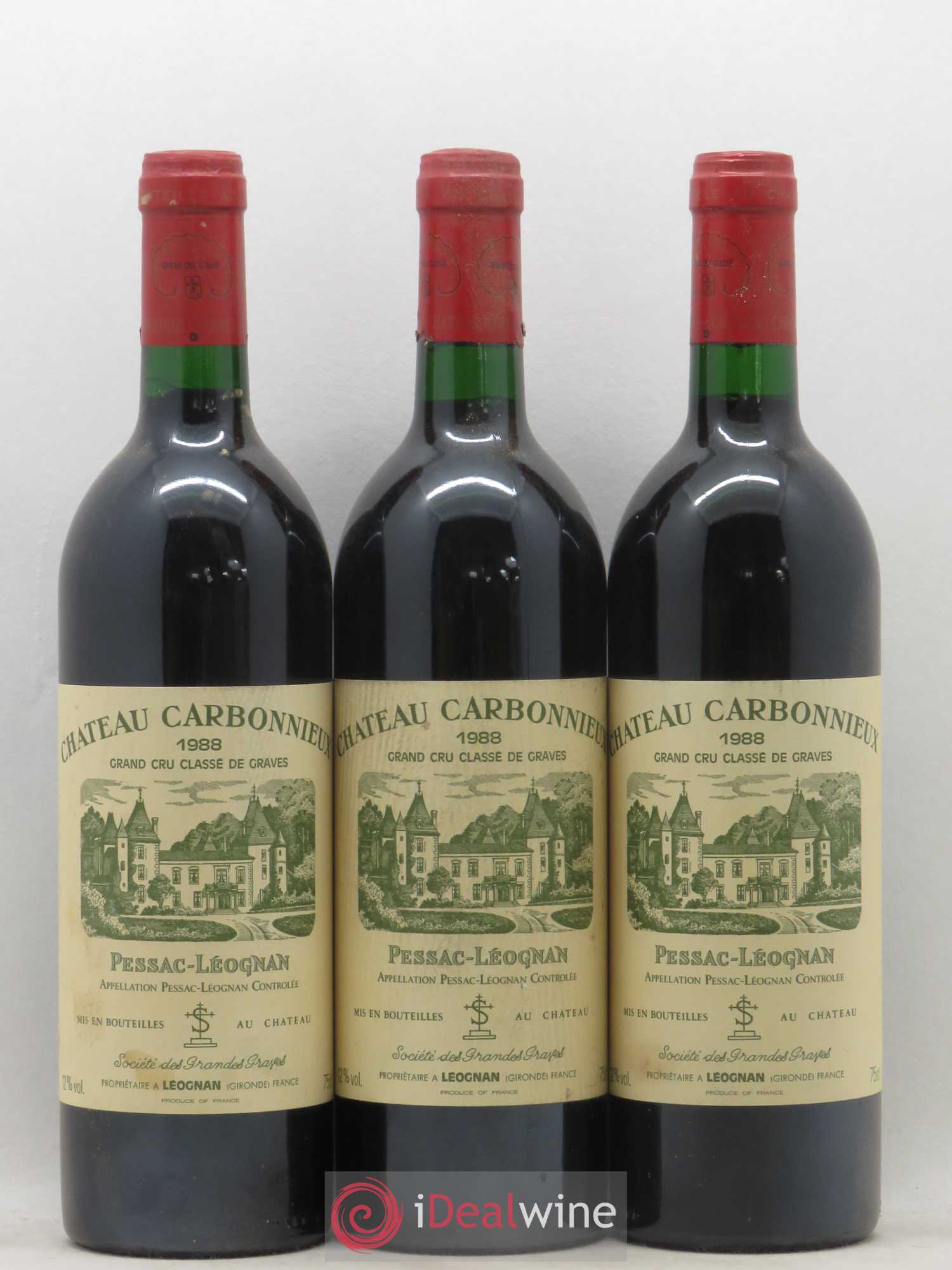 Château Carbonnieux Cru Classé de Graves 1988 - Lot de 12 bouteilles - 3