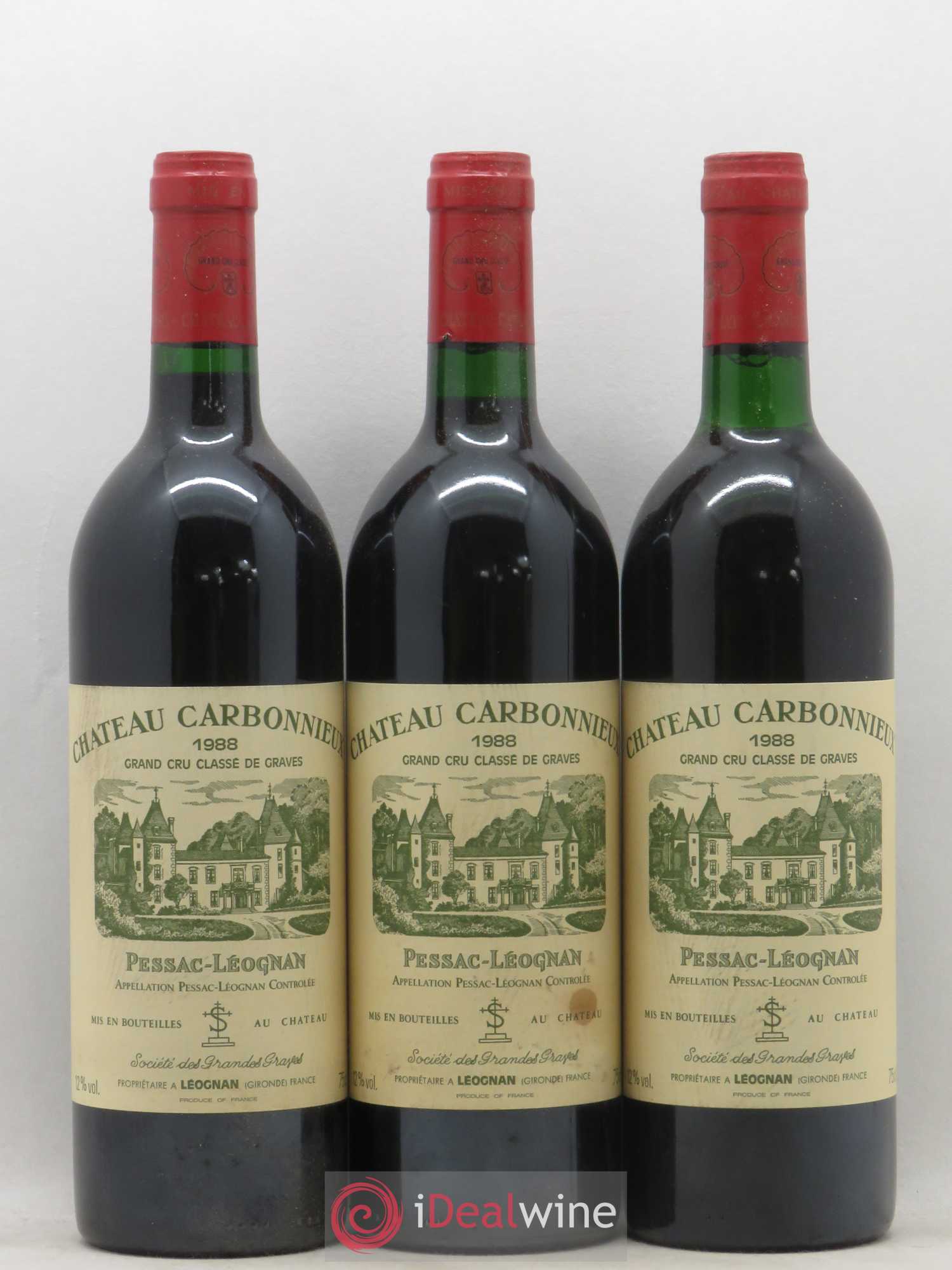 Château Carbonnieux Cru Classé de Graves 1988 - Lot de 12 bouteilles - 4