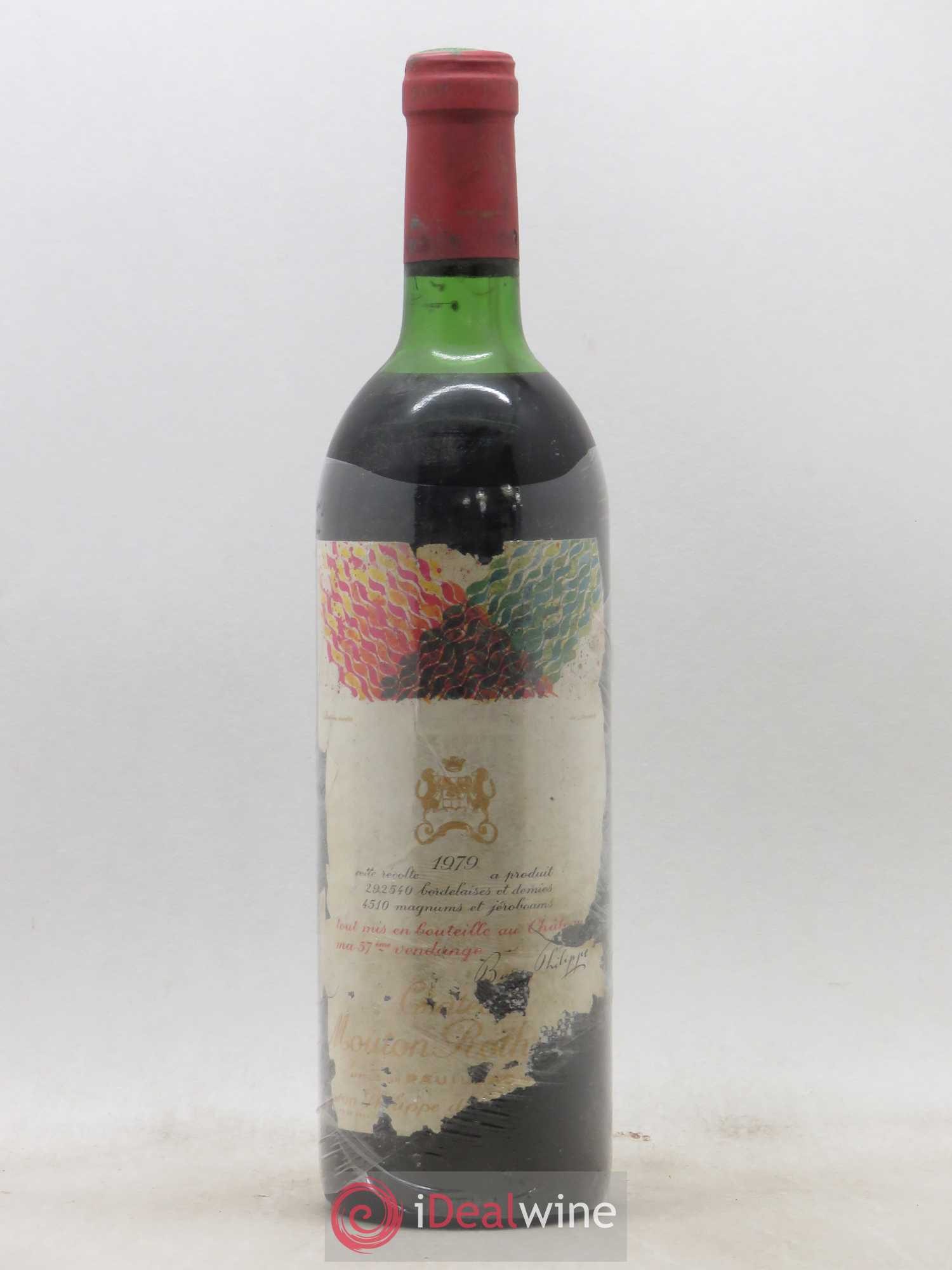 Château Mouton Rothschild 1er Grand Cru Classé 1979 - Lot de 1 bouteille - 0