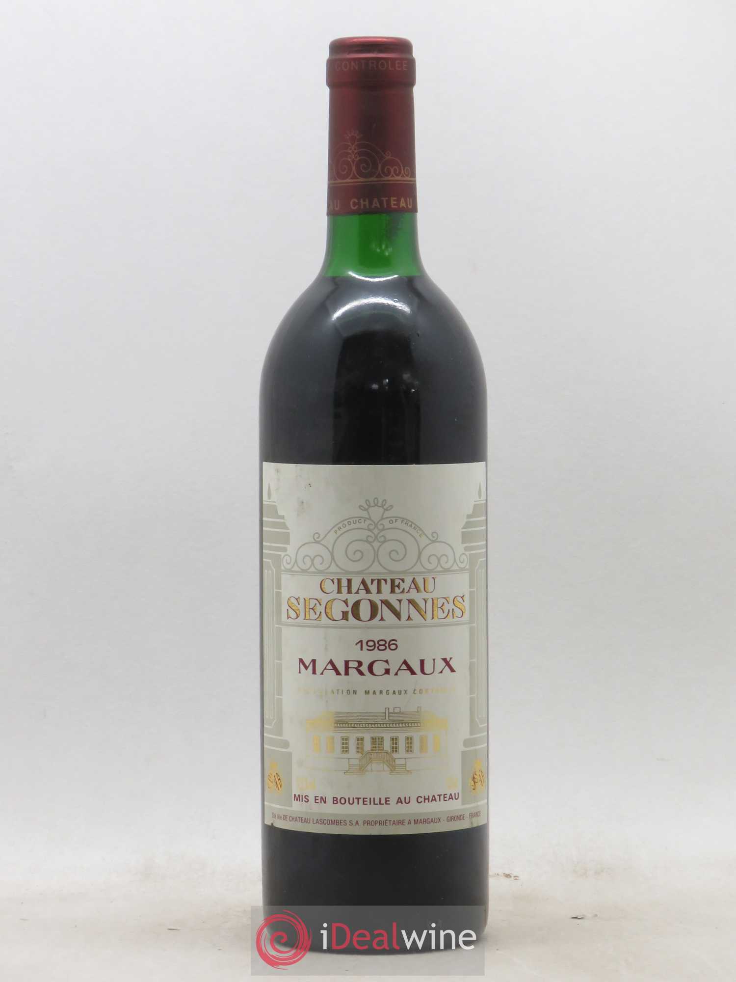 Château Segonnes 1986 - Lot de 1 bouteille - 0
