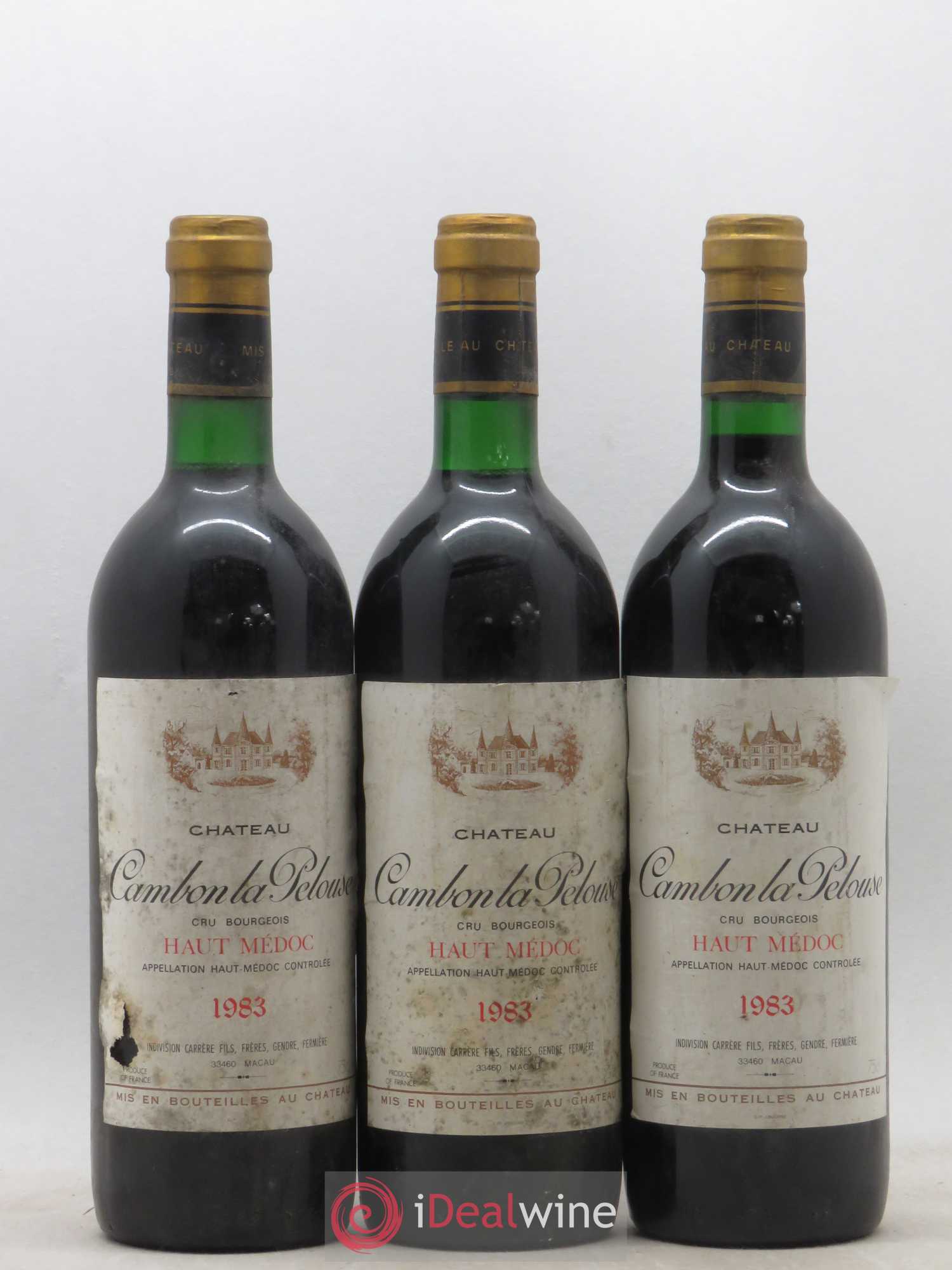 Château Cambon la Pelouse Cru Bourgeois 1983 - Lot de 6 bouteilles - 1