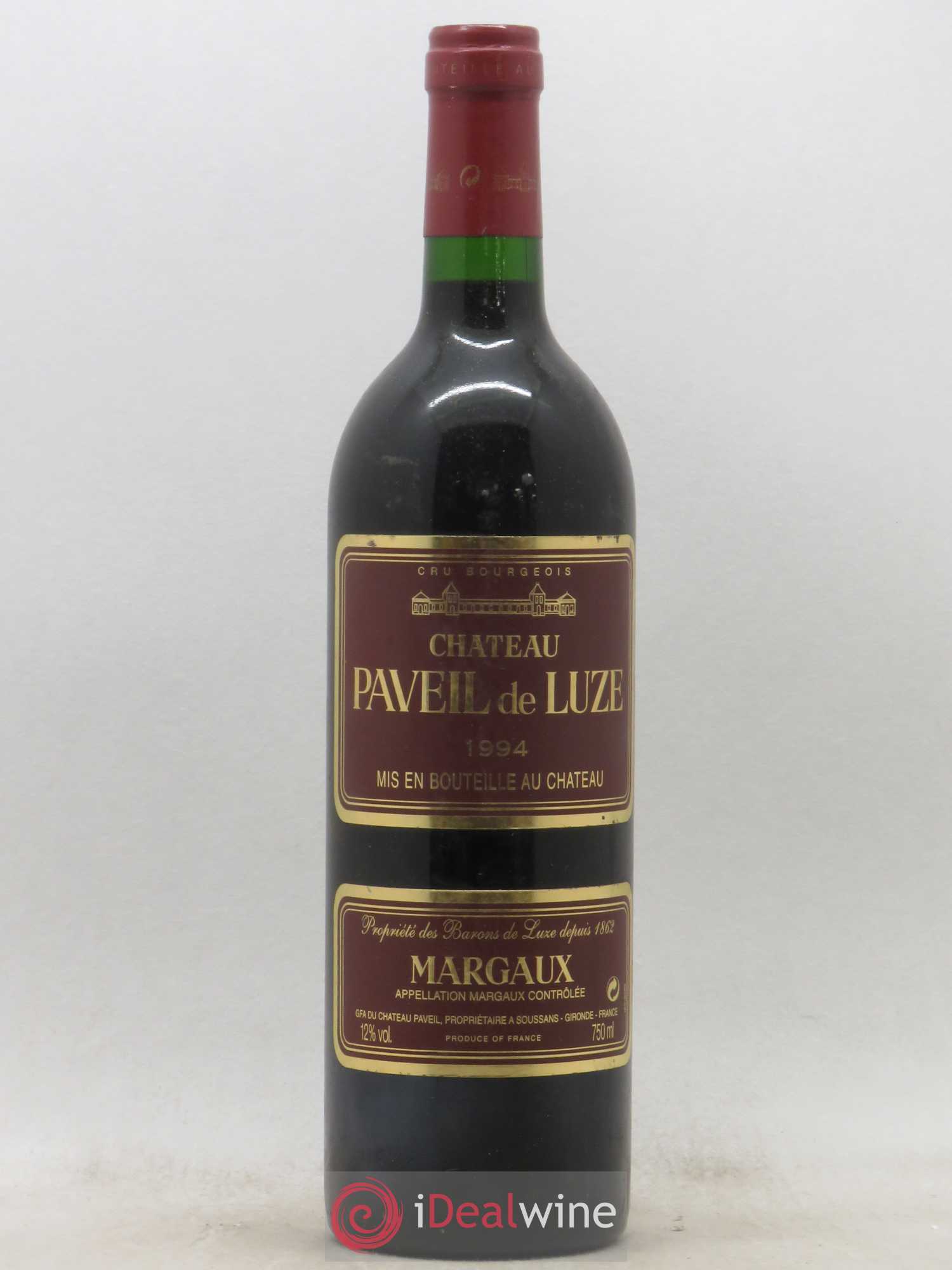 Château Paveil de Luze Cru Bourgeois 1994 - Lot de 1 bouteille - 0