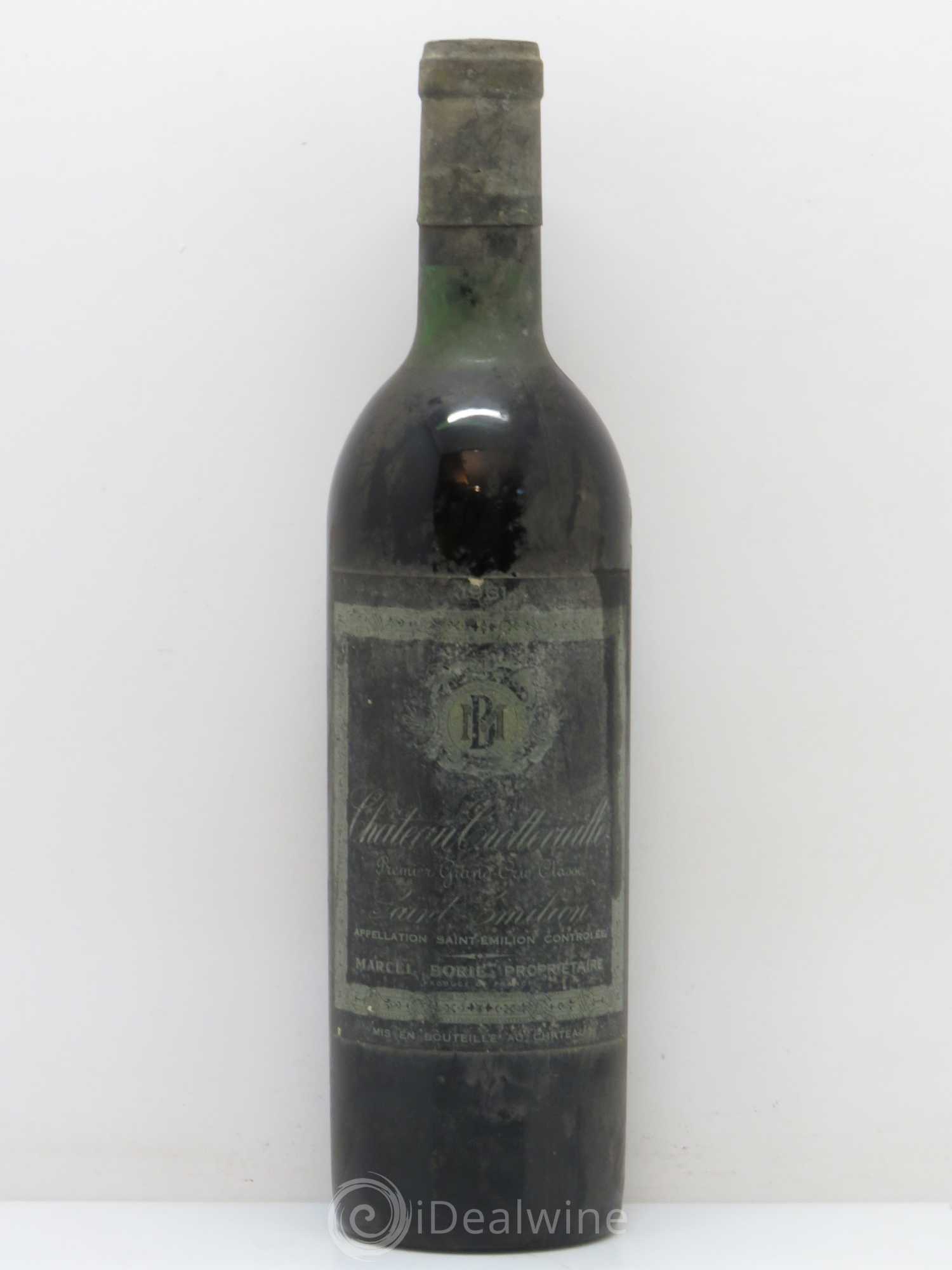 Château Trotte Vieille 1er Grand Cru Classé B 1961 - Lot de 1 bouteille - 0