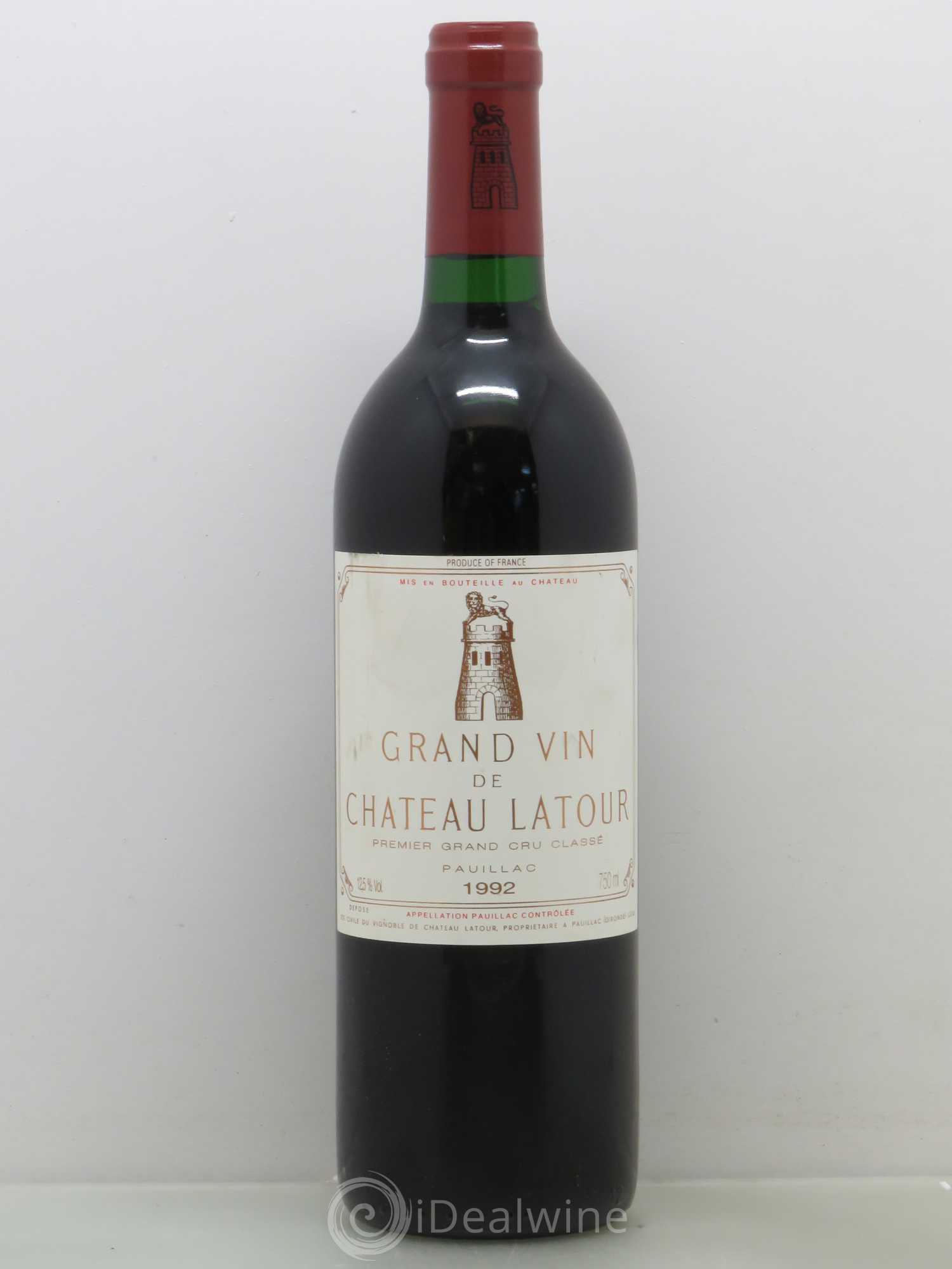 Château Latour 1er Grand Cru Classé 1992 - Lot de 1 bouteille - 0