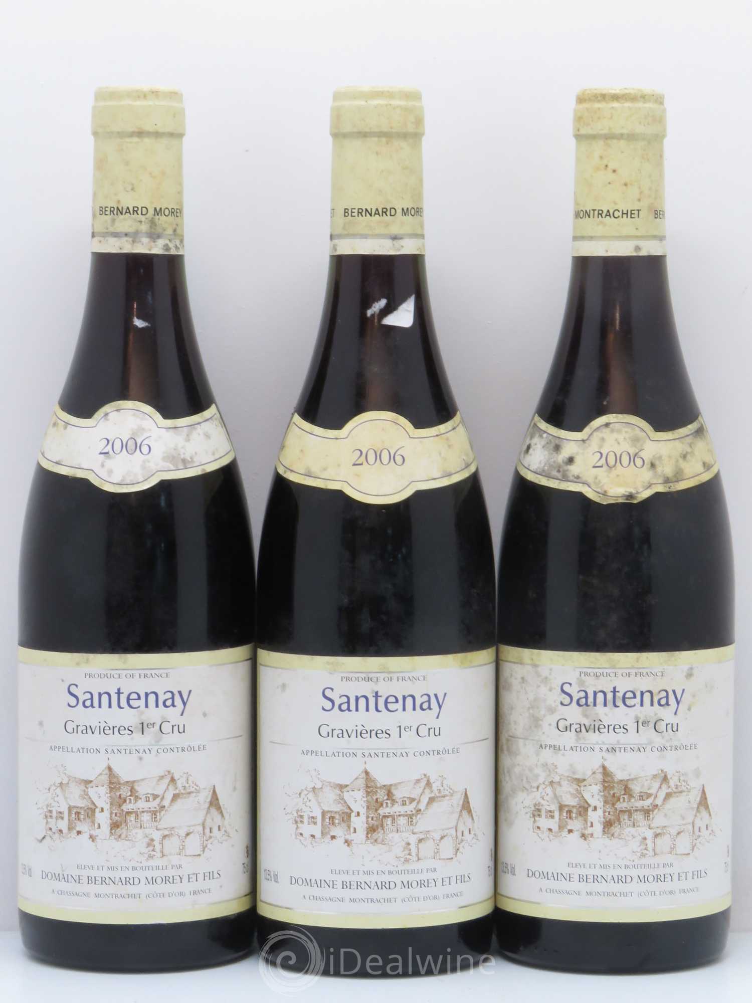 Santenay 1er Cru Les Gravières Morey Et Fils 2006 - Posten von 5 Flaschen - 1