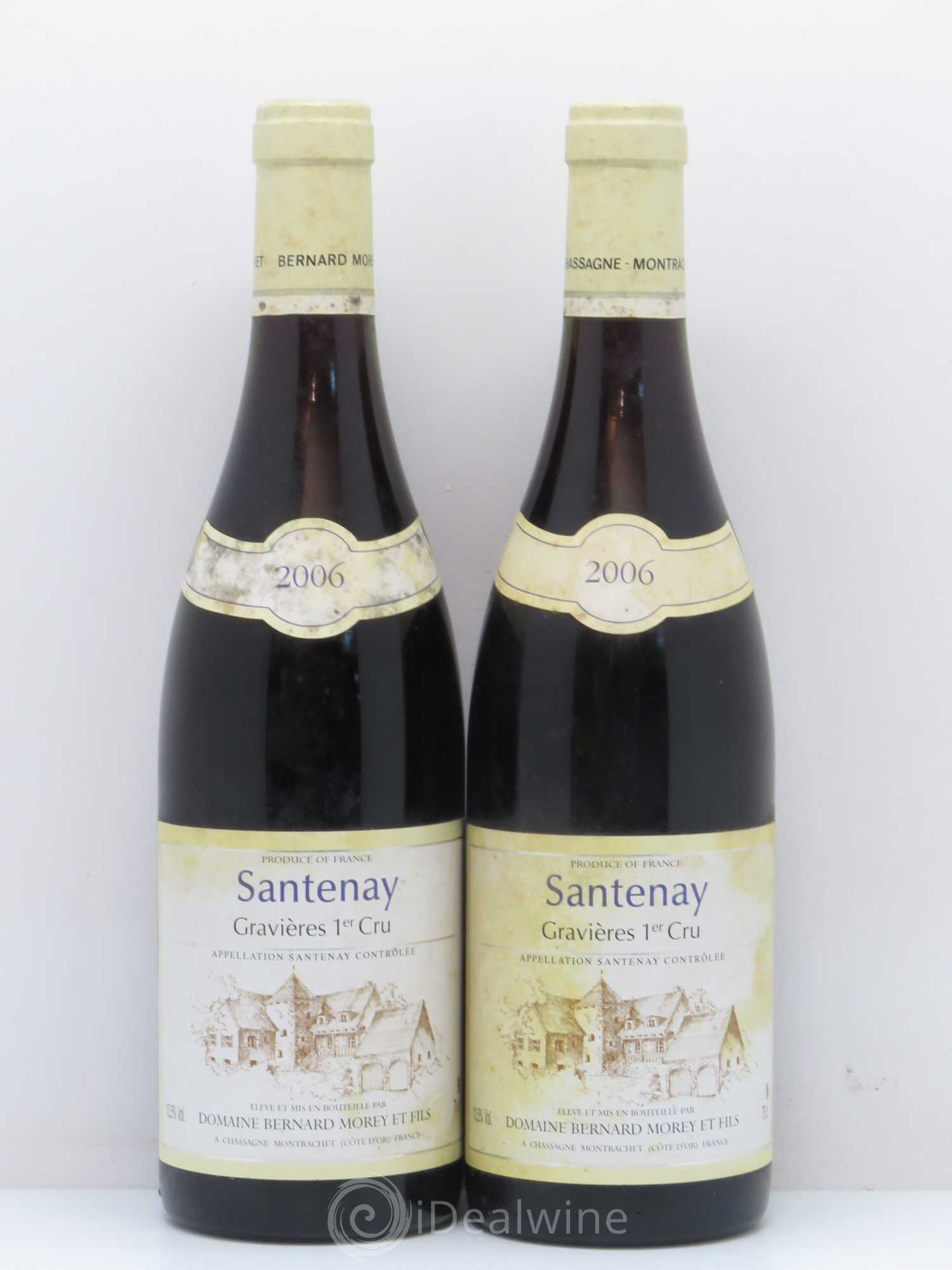 Santenay 1er Cru Les Gravières Morey Et Fils 2006 - Posten von 5 Flaschen - 2