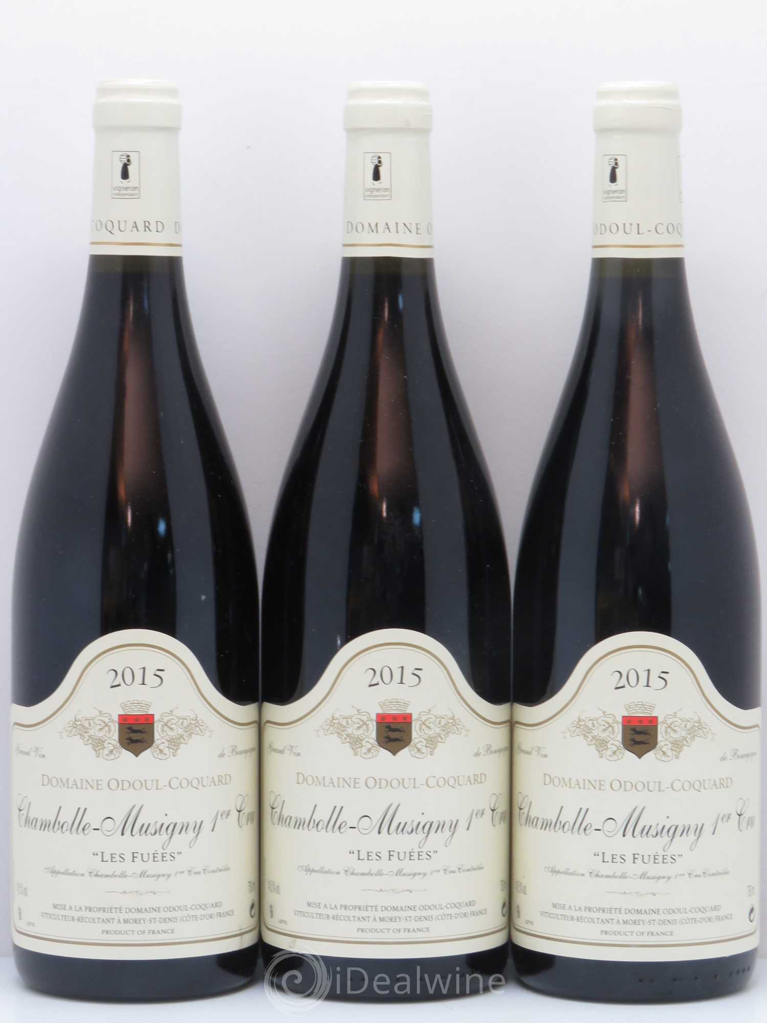 Chambolle-Musigny 1er Cru Les Fuées Odou Et Coquard 2015 - Posten von 3 Flaschen - 0