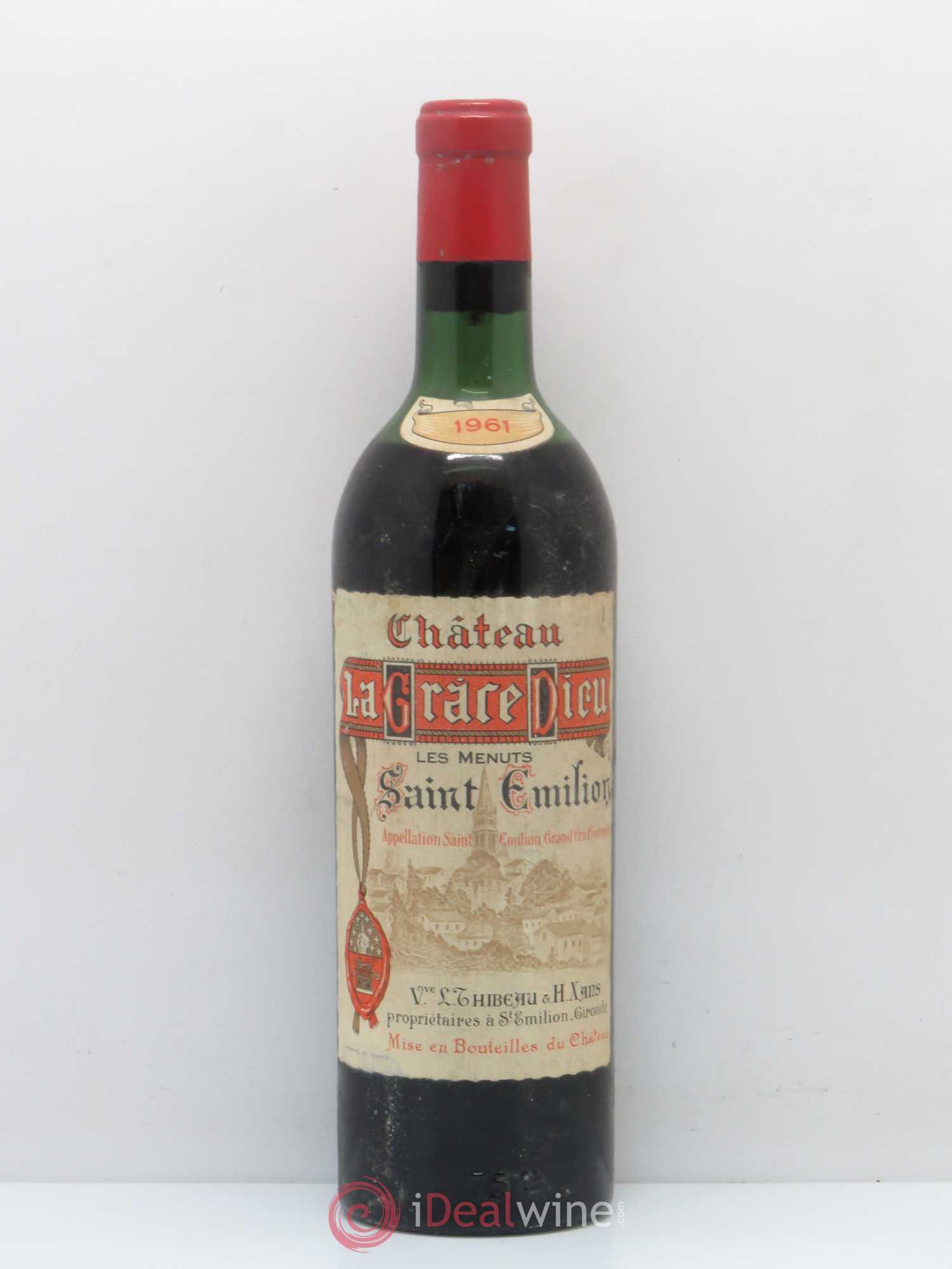 Château la Grâce Dieu les Menuts 1961 - Lot de 1 bouteille - 0