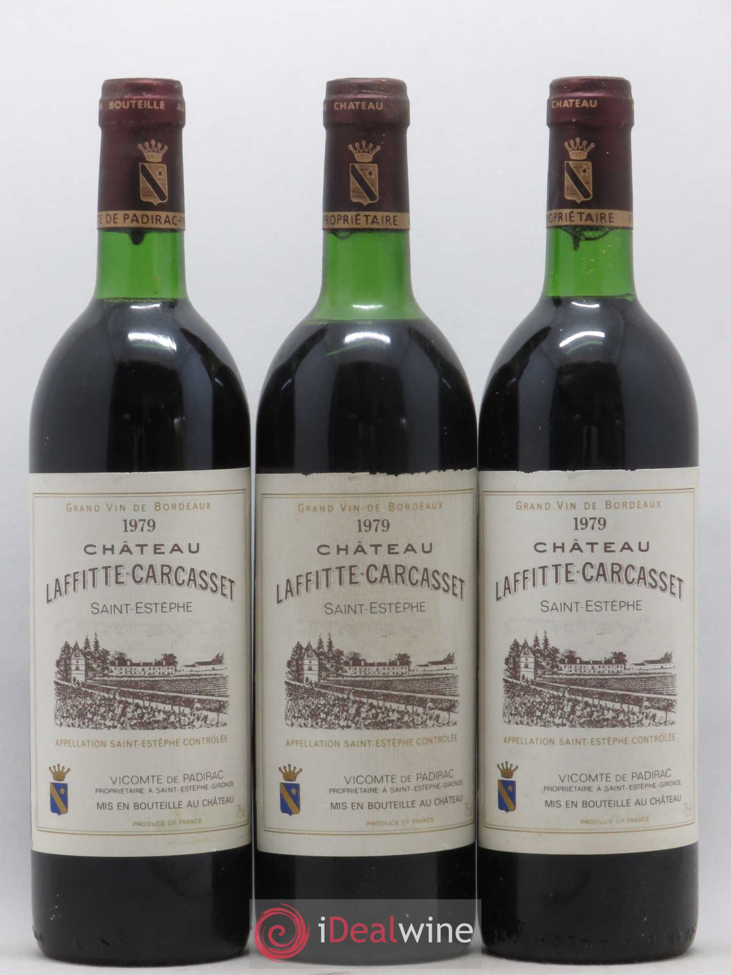 Château Laffitte Carcasset Cru Bourgeois (sans prix de réserve) 1979 - Lot de 12 bouteilles - 3