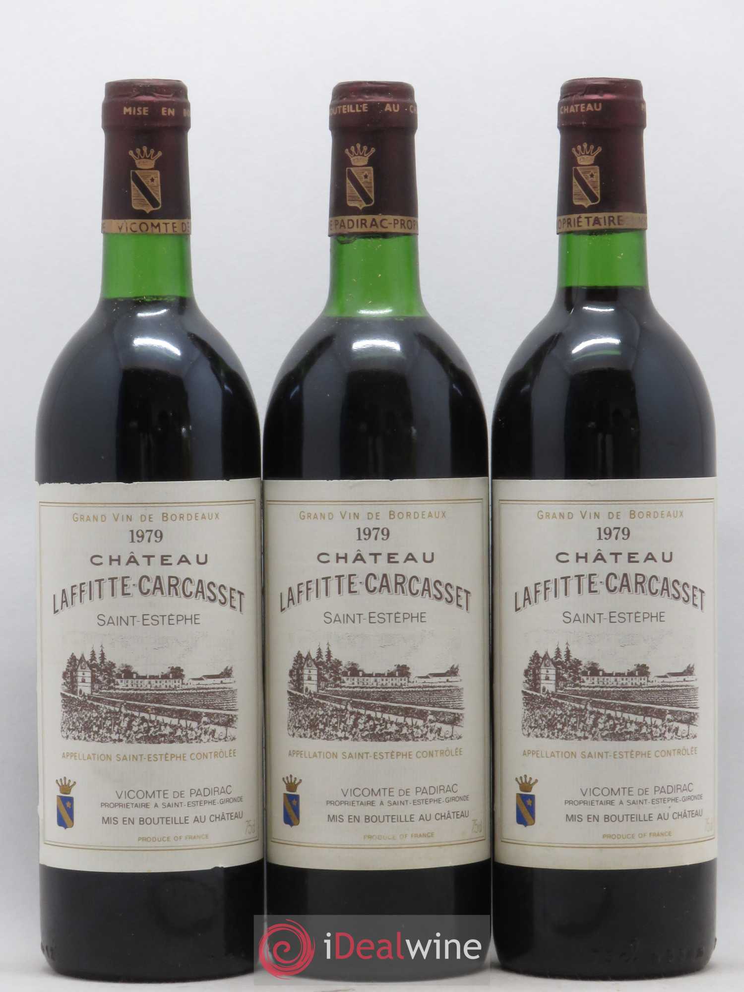 Château Laffitte Carcasset Cru Bourgeois (sans prix de réserve) 1979 - Lot de 12 bouteilles - 4