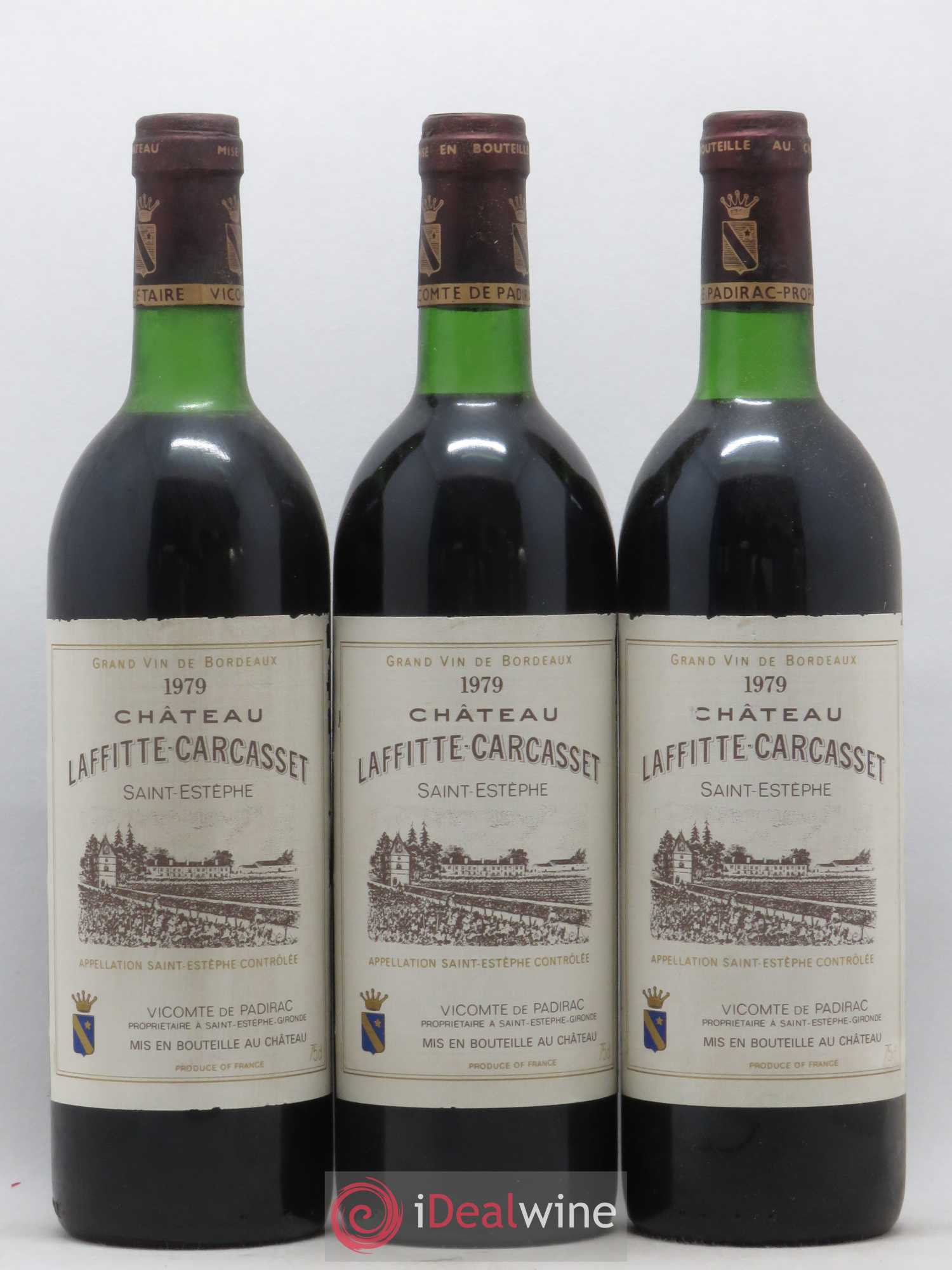 Château Laffitte Carcasset  Cru Bourgeois  (sans prix de réserve) 1979 - Lot de 12 bouteilles - 1