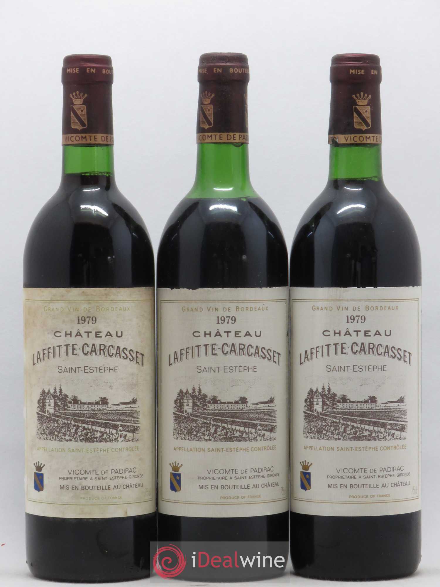 Château Laffitte Carcasset  Cru Bourgeois  (sans prix de réserve) 1979 - Lot de 12 bouteilles - 2