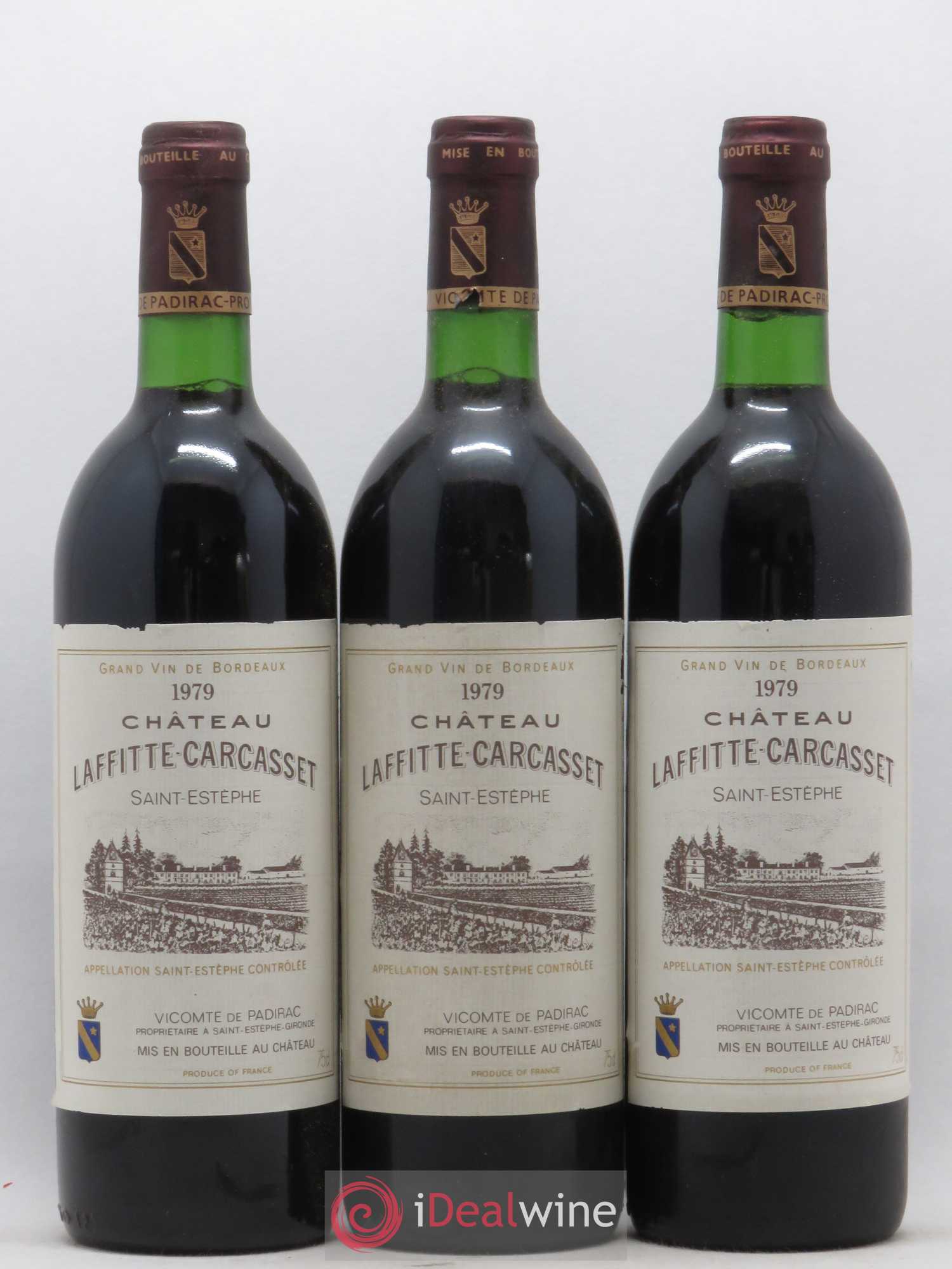 Château Laffitte Carcasset  Cru Bourgeois  (sans prix de réserve) 1979 - Lot de 12 bouteilles - 3