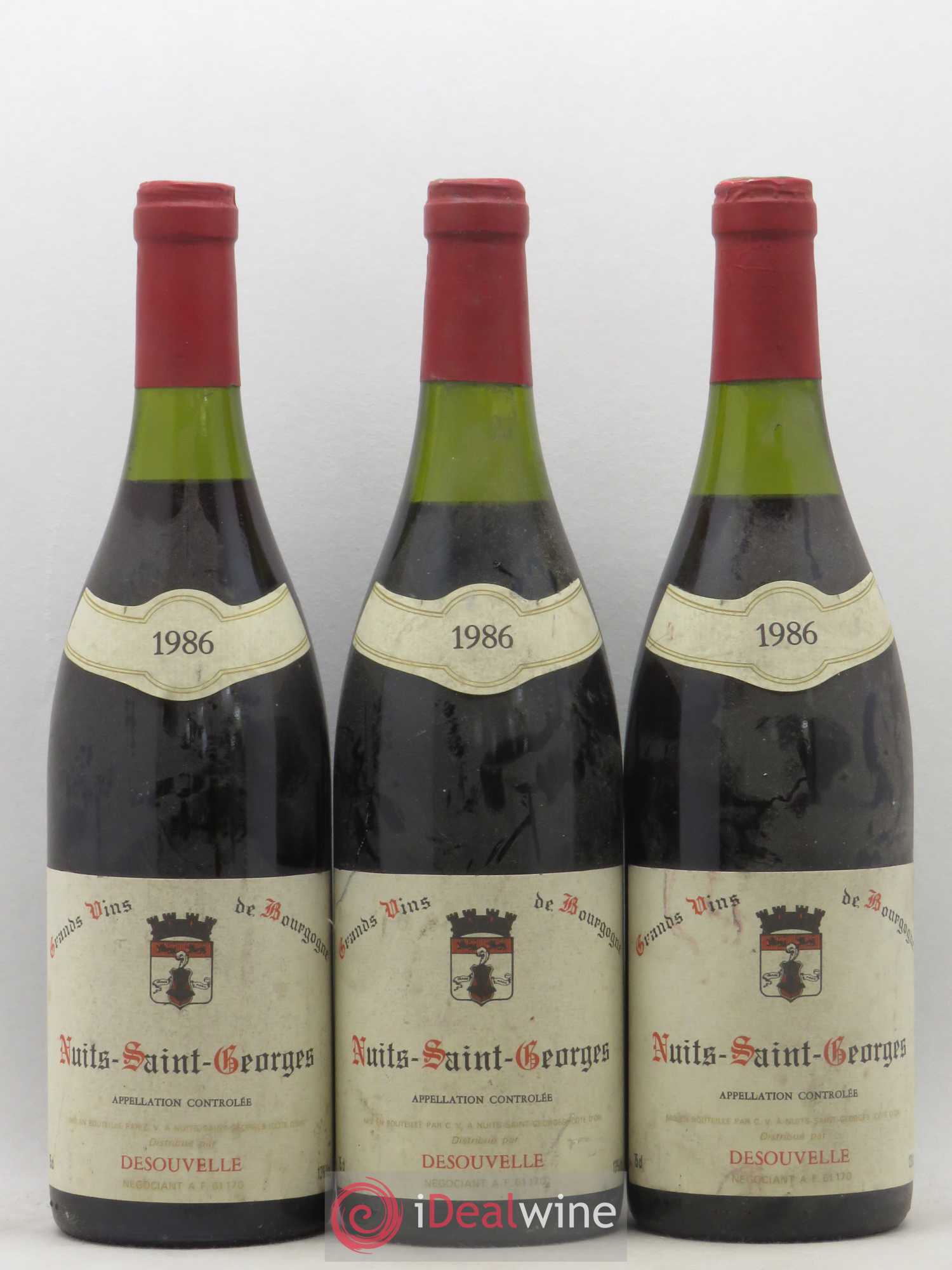 Nuits-Saint-Georges Desouvelle 1986 - Posten von 3 Flaschen - 0