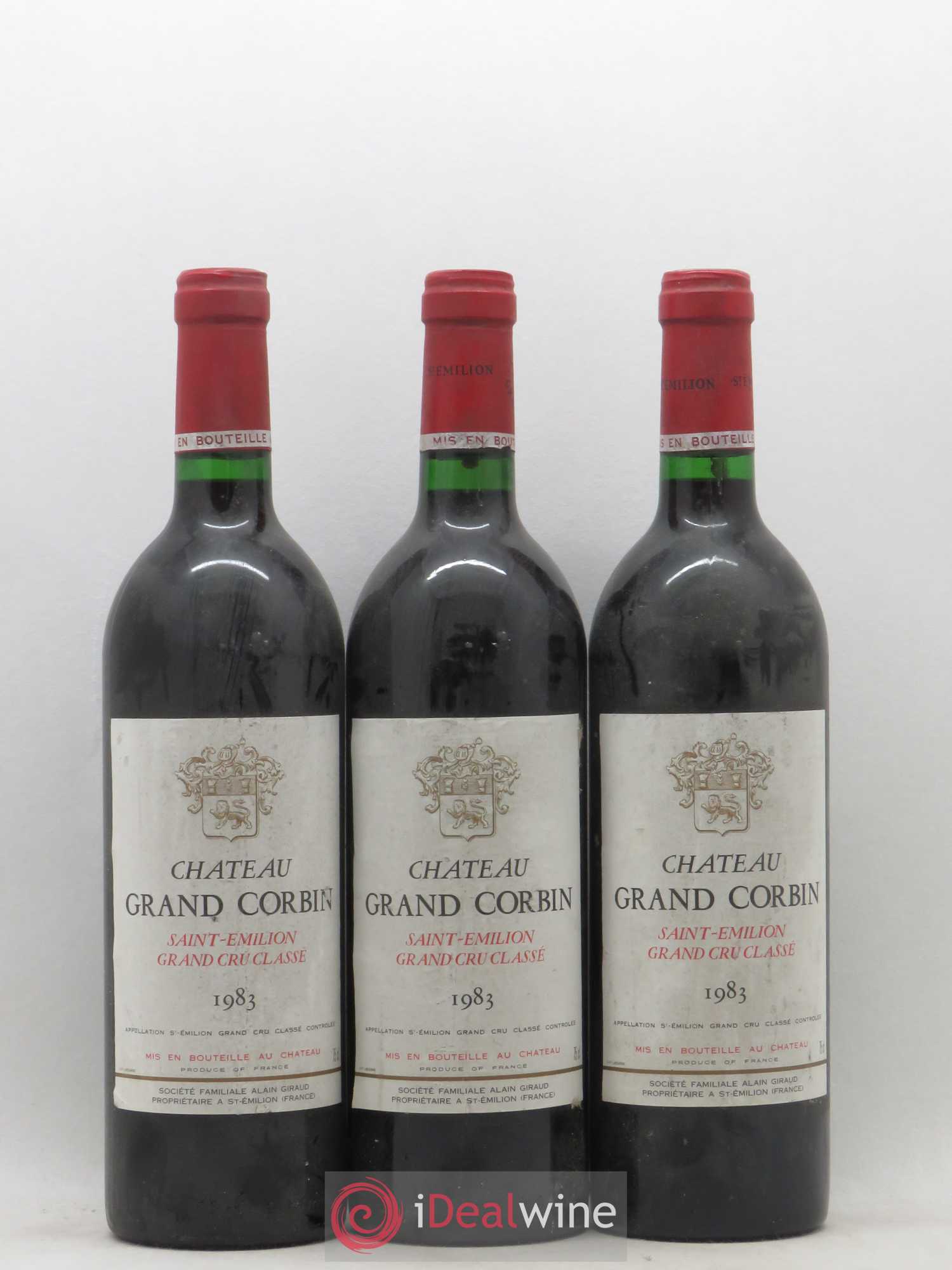 Château Grand Corbin Grand Cru Classé 1983 - Lot de 6 bouteilles - 2