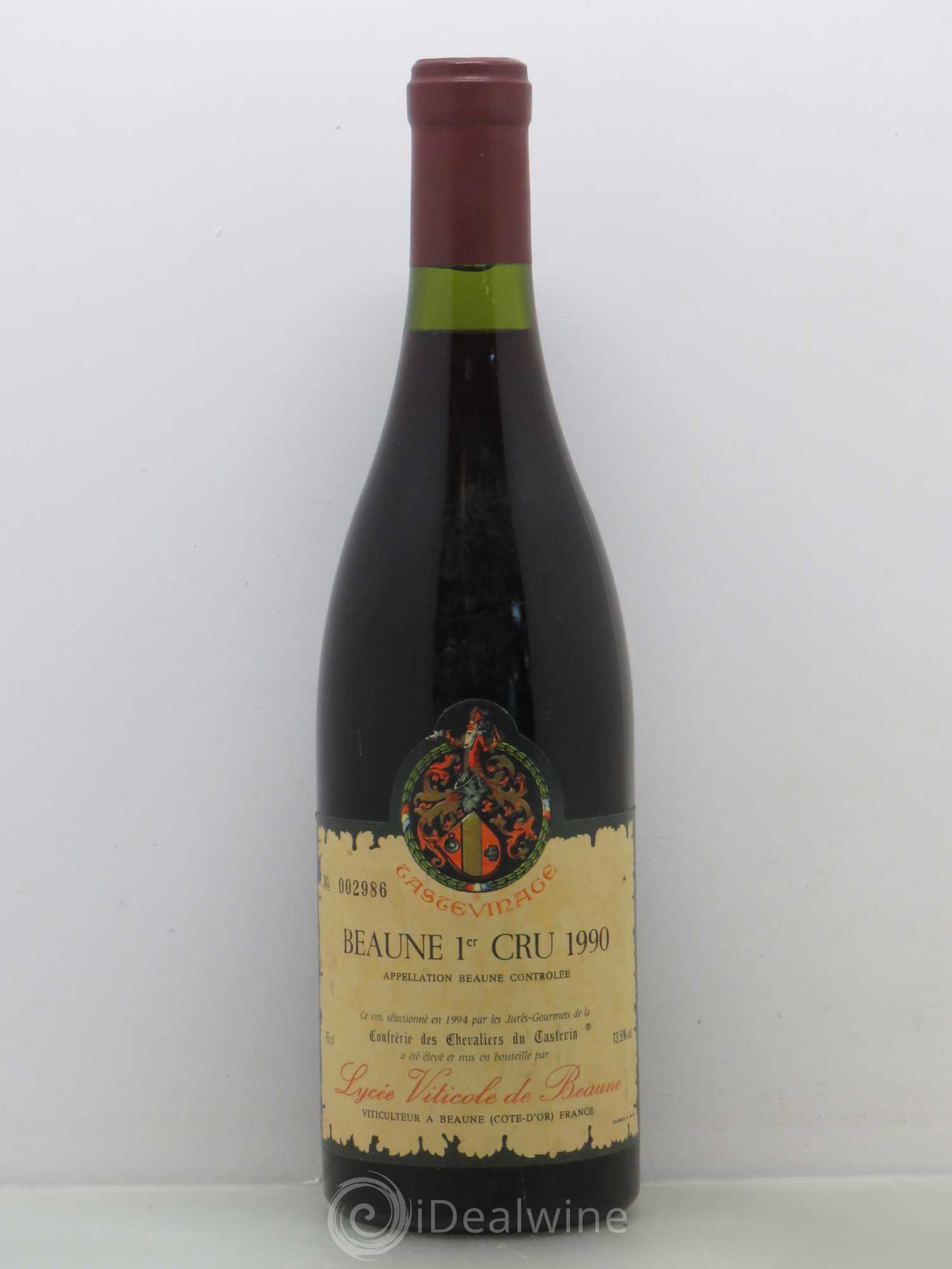 Beaune 1er Cru Lycee Agricole De Tastevinage 1990 - Posten von 1 Flasche - 0