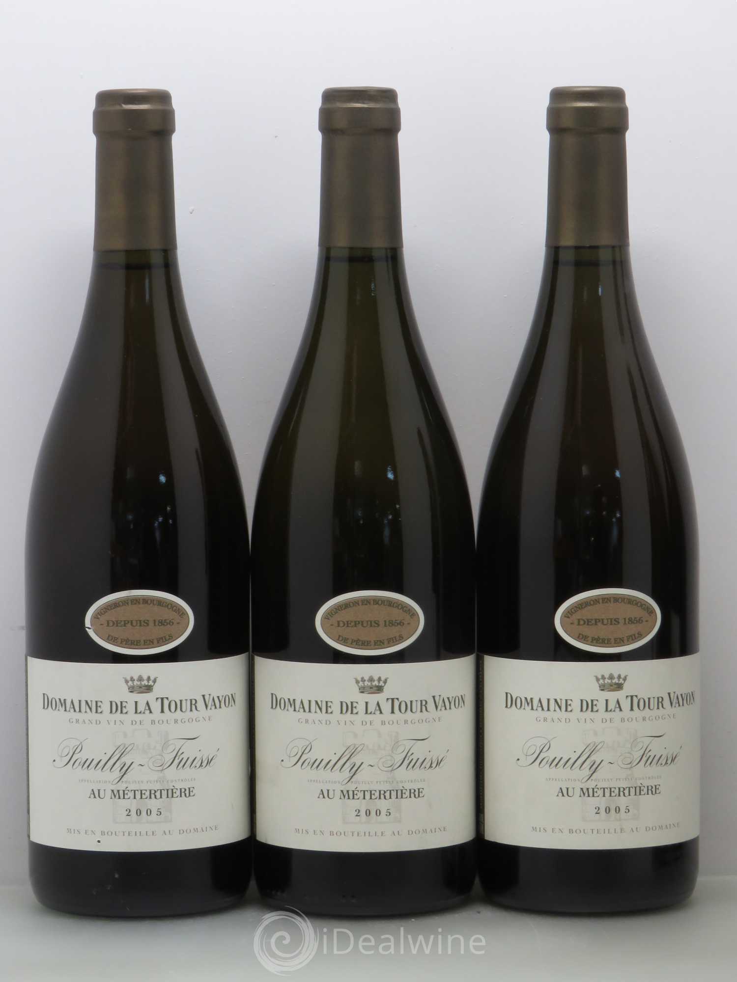 Pouilly-Fuissé Domaine De La Tour Vayon Au Metertiere 2005 - Posten von 5 Flaschen - 1