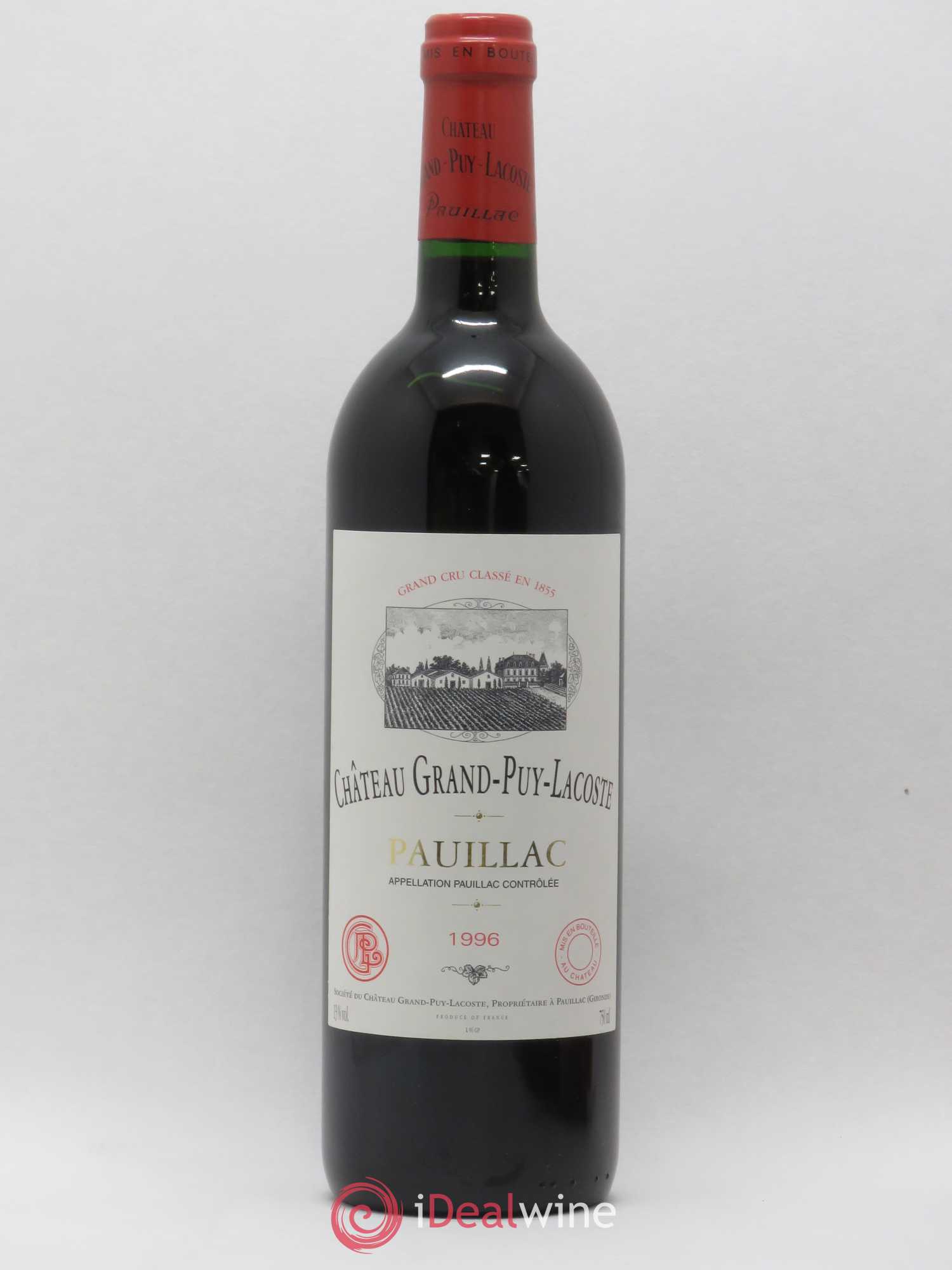Château Grand Puy Lacoste 5ème Grand Cru Classé 1996 - Lot de 1 bouteille - 0