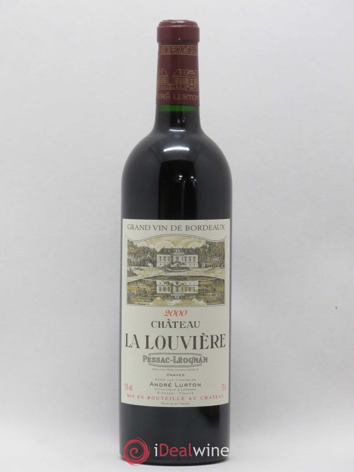Château la Louvière 2000 - Lot de 1 bouteille - 0