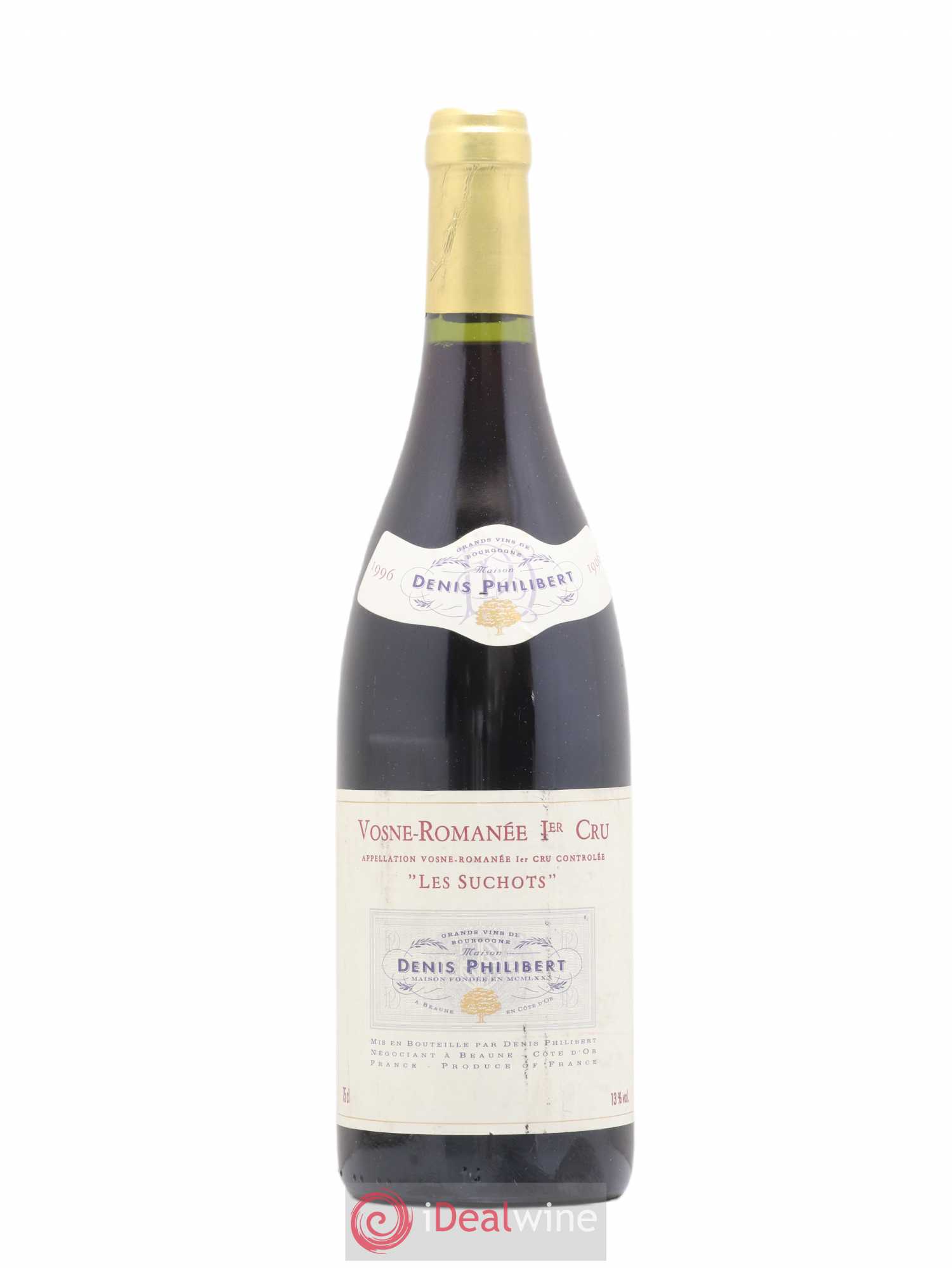 Vosne-Romanée 1er Cru Les Suchots Denis Philibert 1996 - Posten von 1 Flasche - 0
