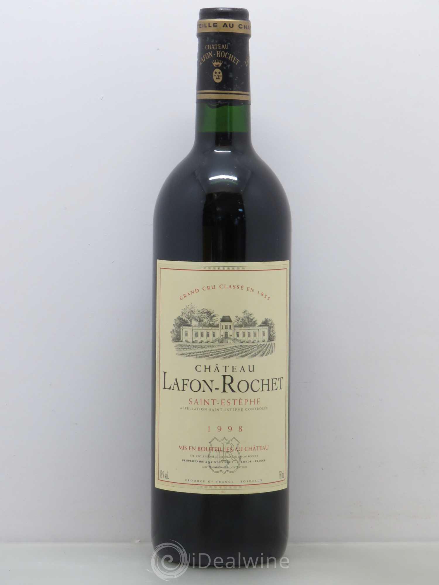 Château Lafon Rochet 4ème Grand Cru Classé 1998 - Lot de 1 bouteille - 0