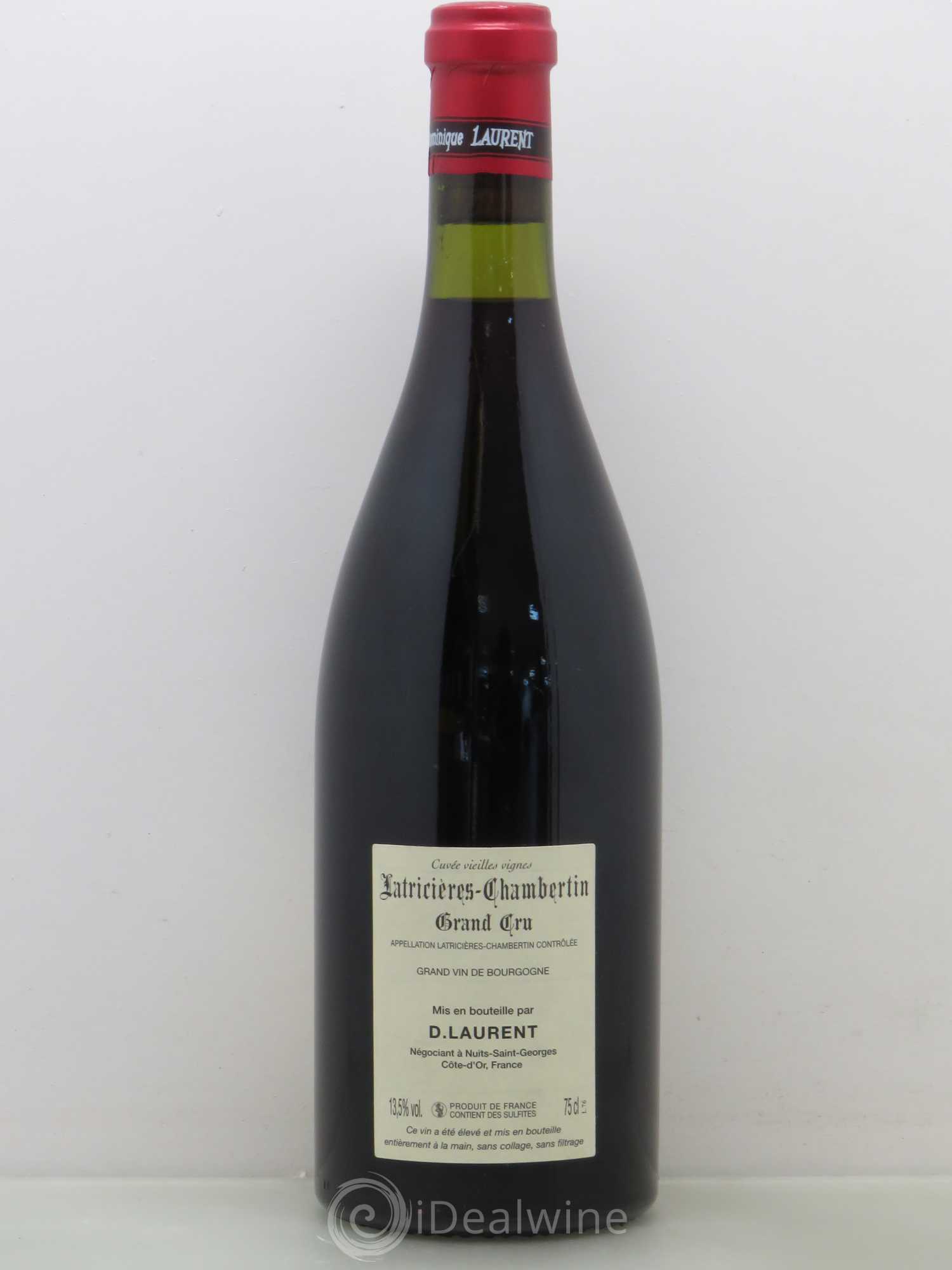 Latricières-Chambertin Grand Cru Grande Cuvée Vieilles Vignes Dominique Laurent Vieilles vignes 2000 - Lot de 1 bouteille - 1
