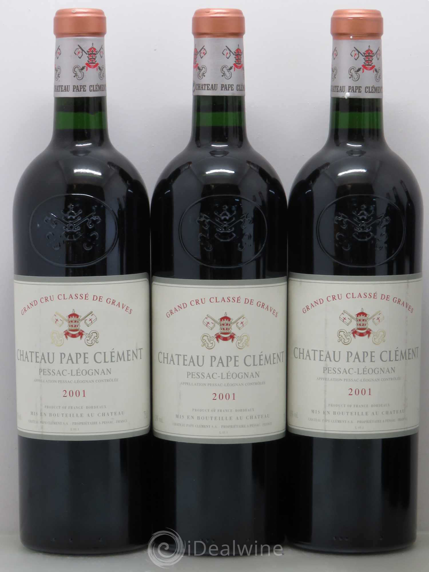 Château Pape Clément Cru Classé de Graves 2001 - Lot de 6 bouteilles - 1