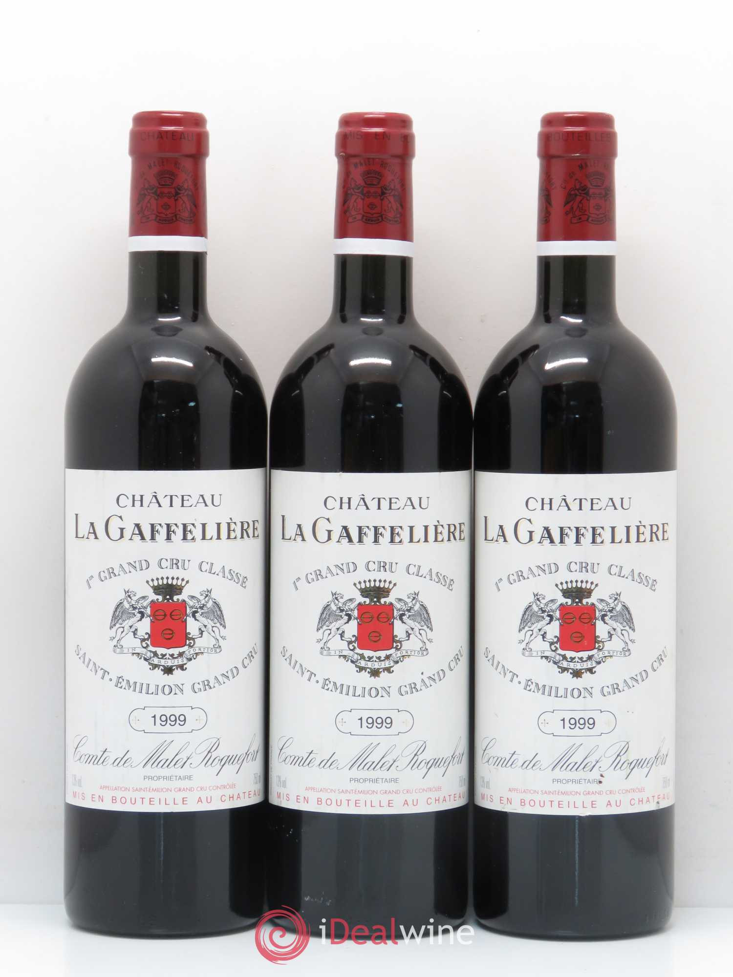 Château la Gaffelière 1er Grand Cru Classé B 1999 - Lot de 3 bouteilles - 0