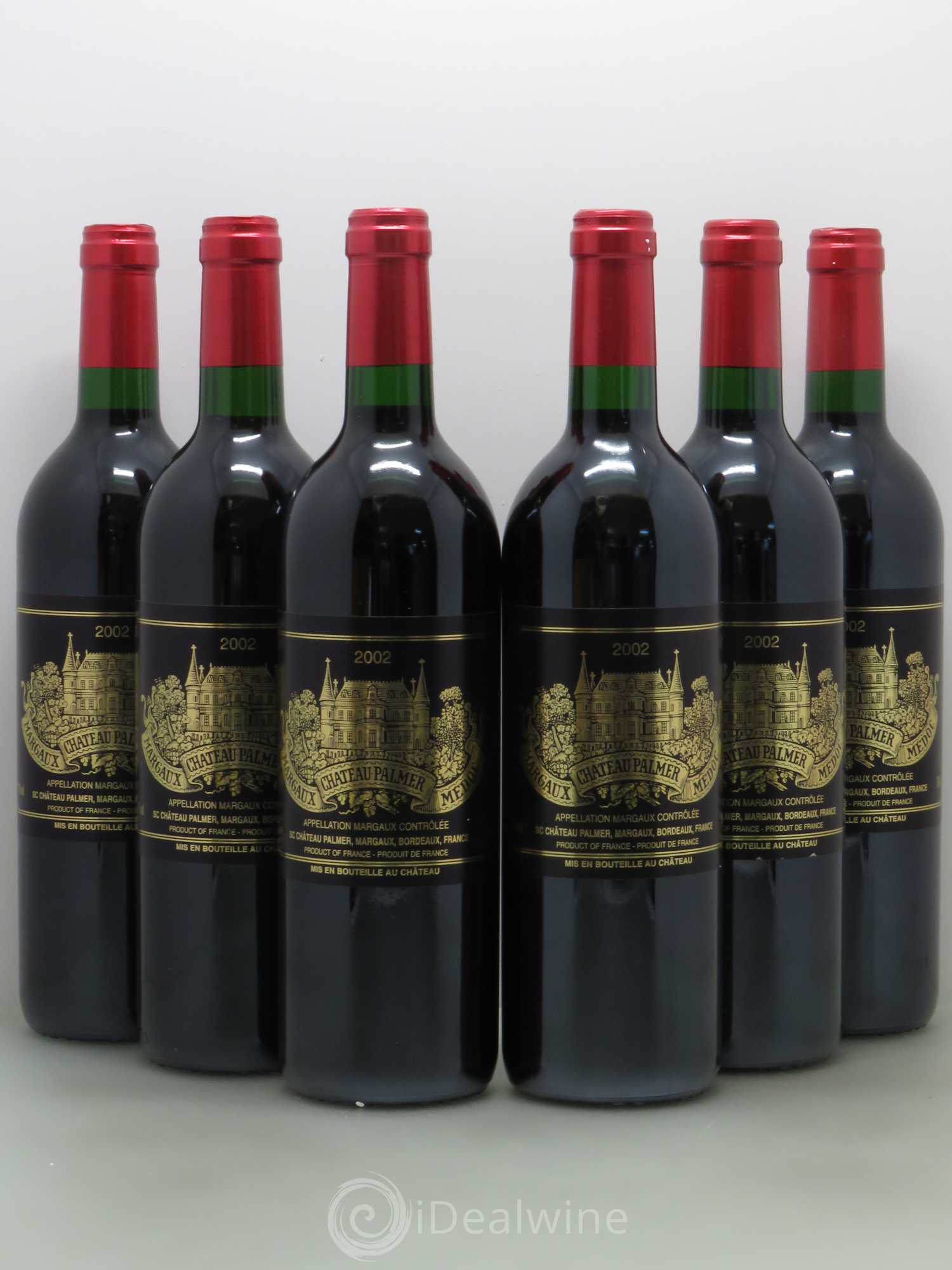Château Palmer 3ème Grand Cru Classé 2002 - Lot de 6 bouteilles - 0