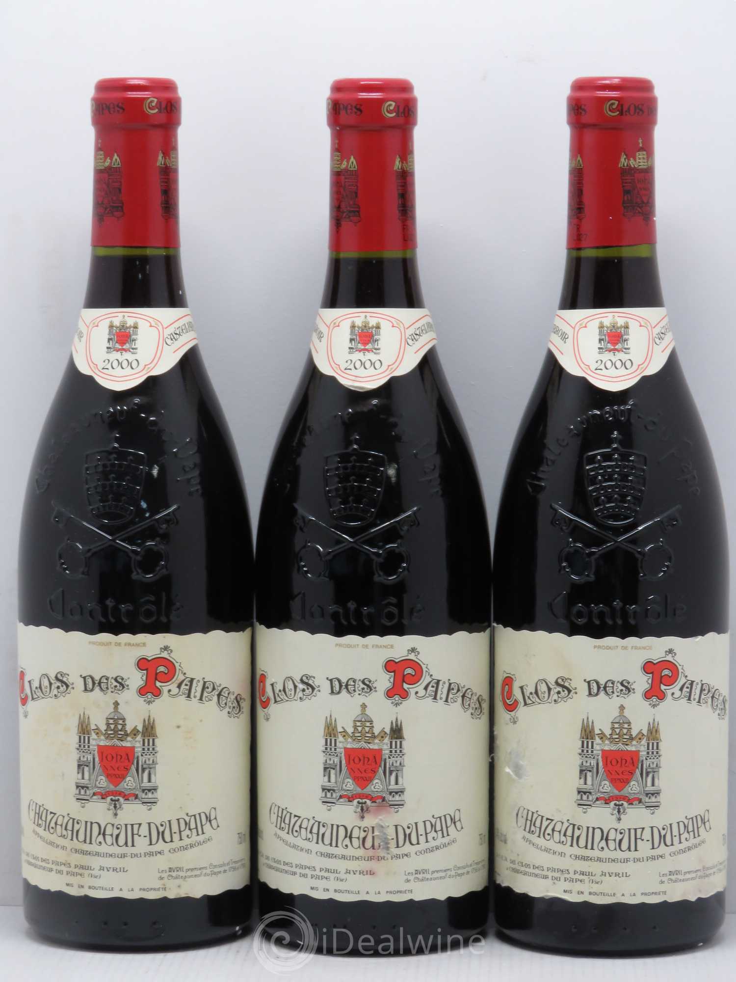 Châteauneuf-du-Pape Clos des Papes - Paul Avril 2000 - Lot de 6 bouteilles - 2