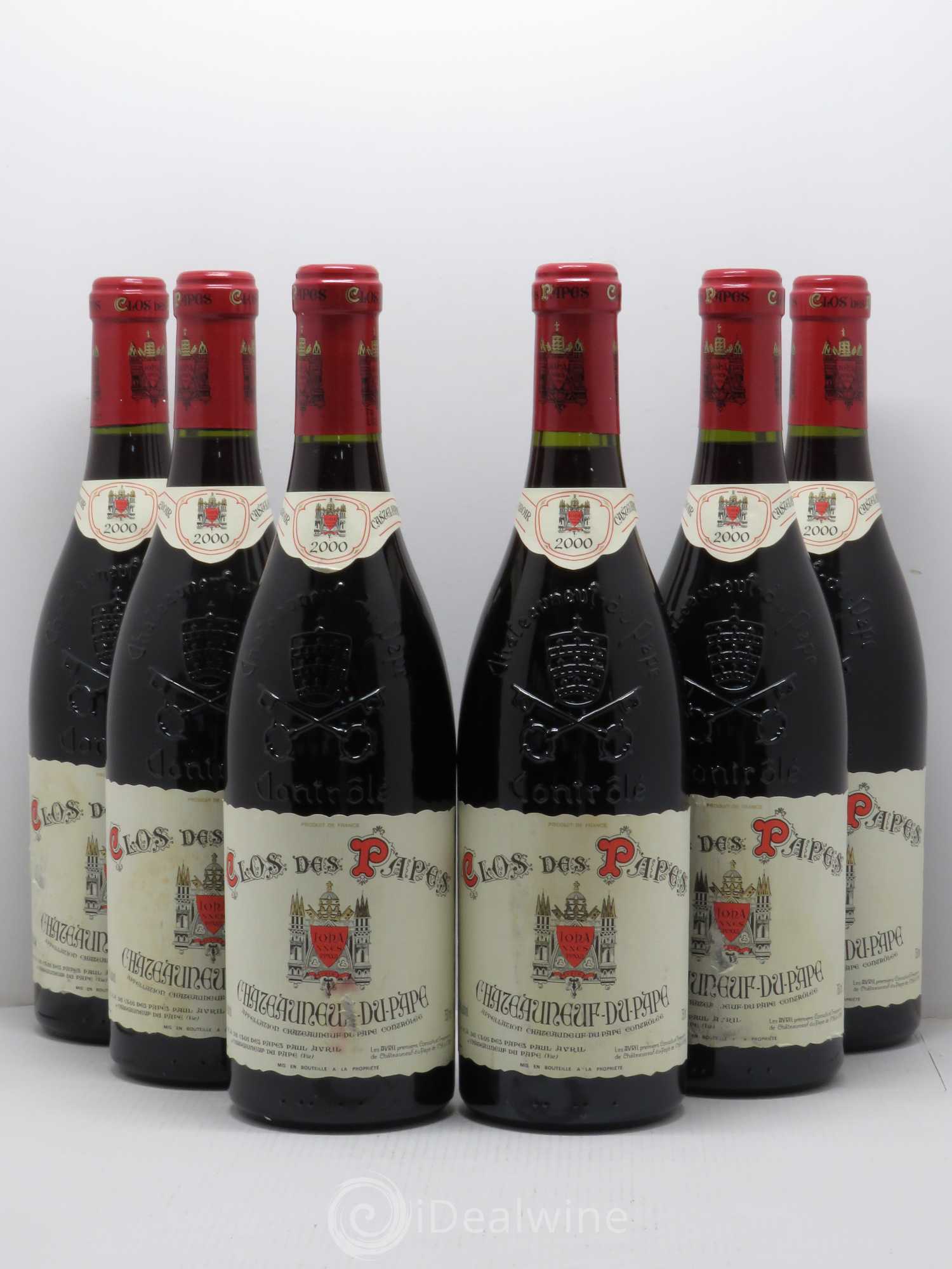 Châteauneuf-du-Pape Clos des Papes - Paul Avril 2000 - Lot de 6 bouteilles - 0
