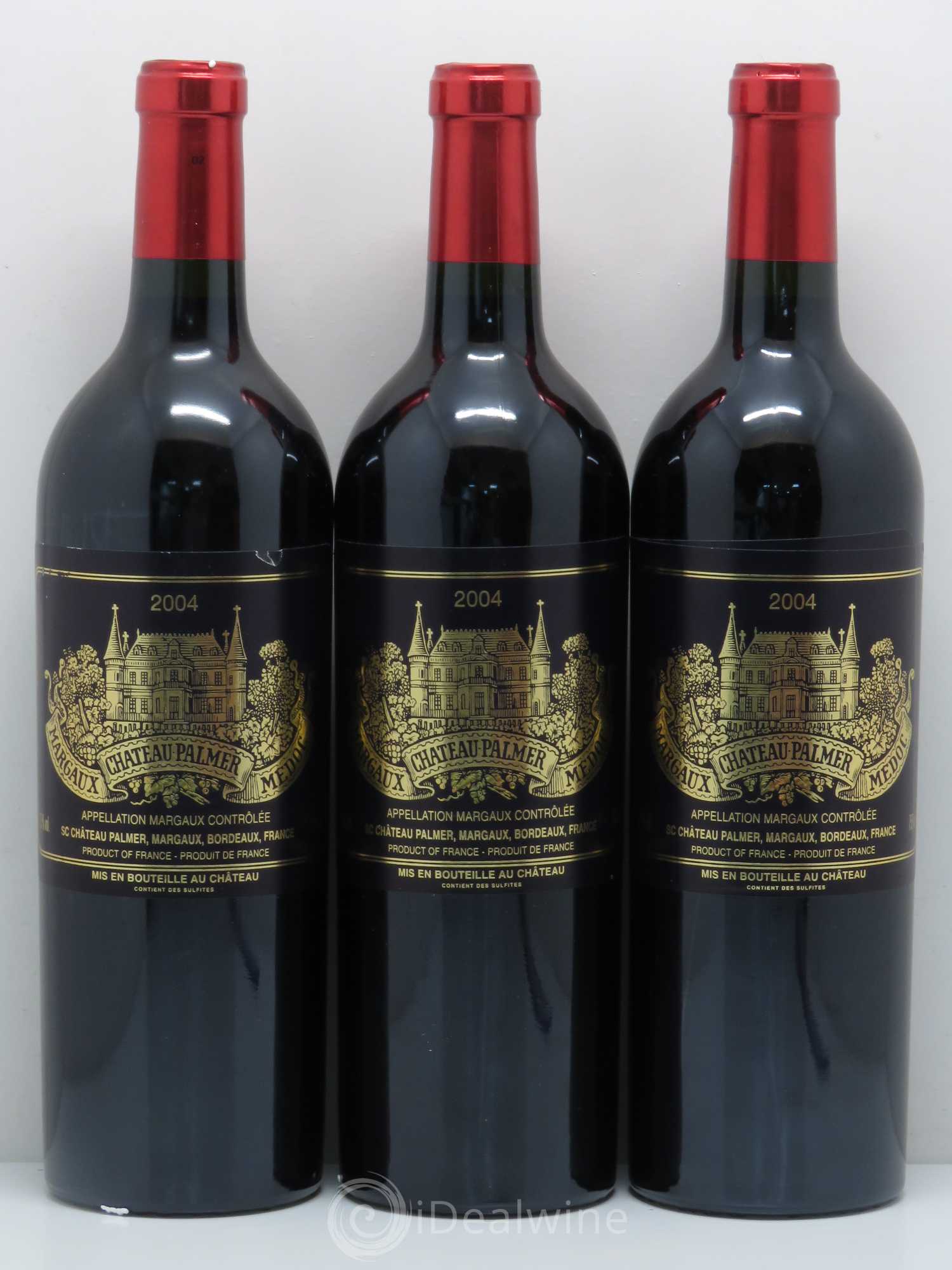 Château Palmer 3ème Grand Cru Classé 2004 - Lot de 3 bouteilles - 0