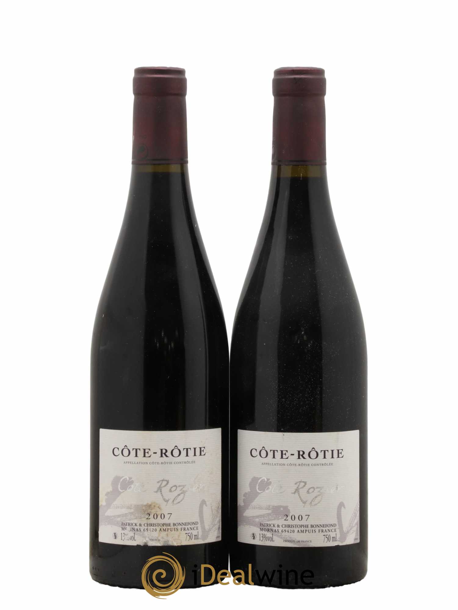 Côte-Rôtie Côte Rozier Domaine Bonnefond 2007 - Lot de 2 bouteilles - 0